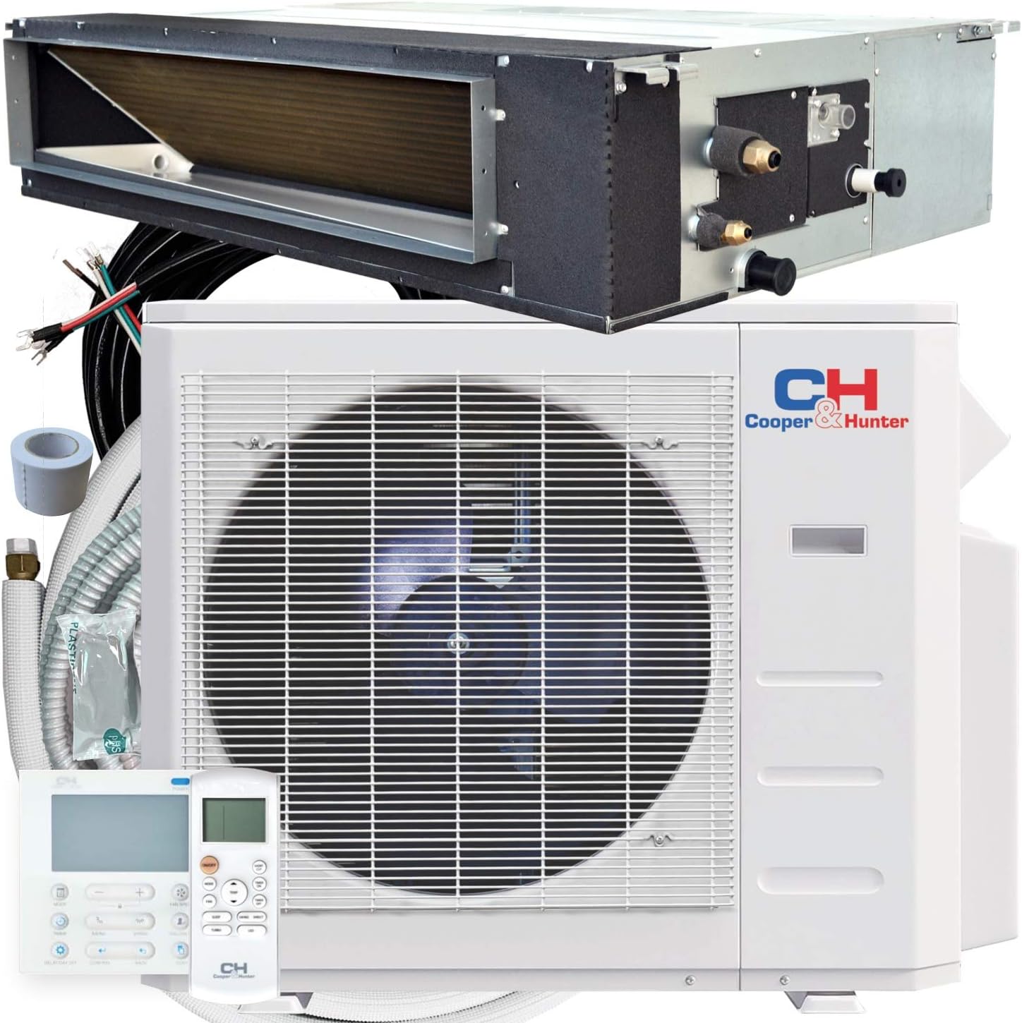 Cooper Hunter 12000 BTU Slim Duct Mini Split ACHeating System