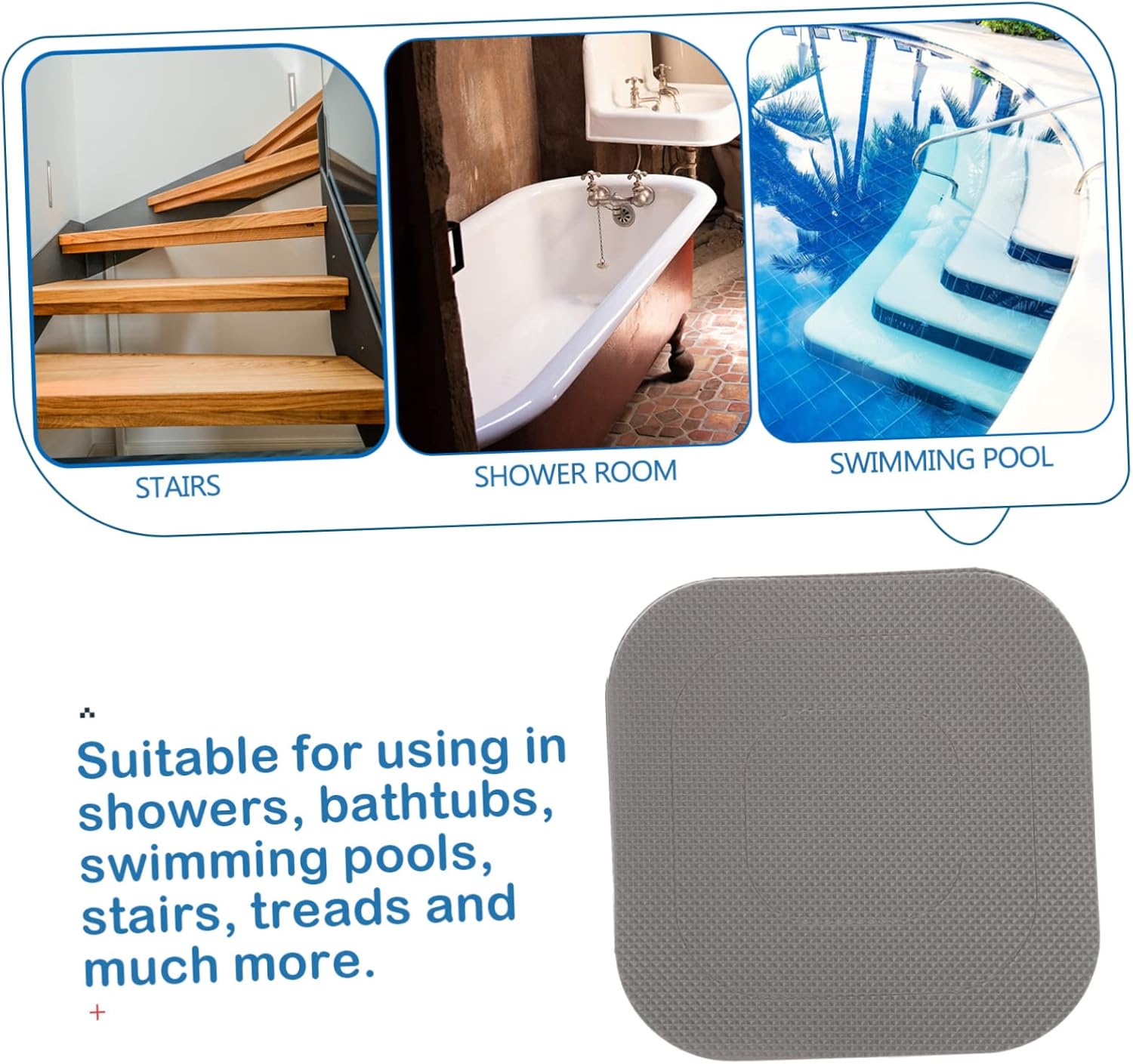 PAMINGONO Bathtub Non-Slip Stickers 20 Sheets