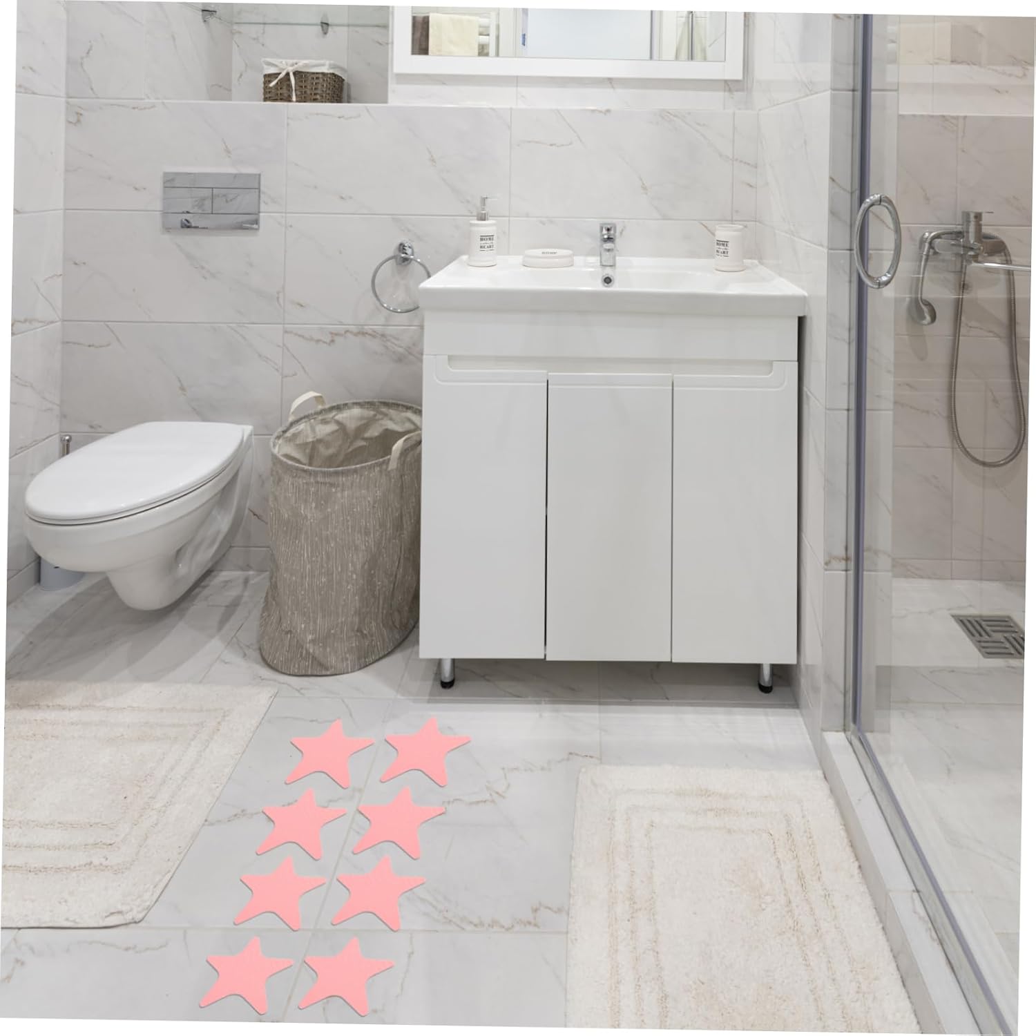1Set Decorative Star Non Slip Bathroom Stickers 1