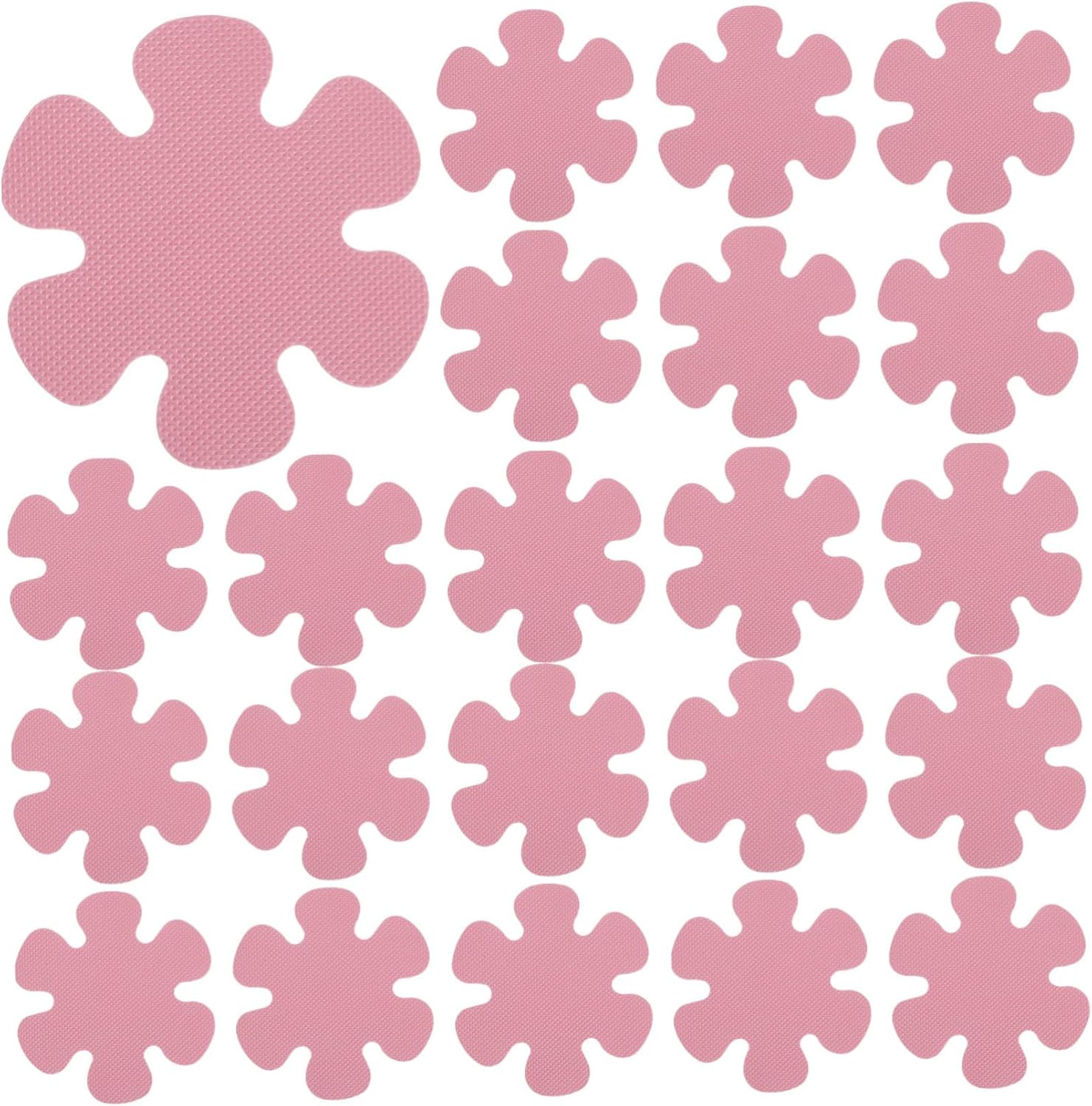 OUNONA Flower Shower Stickers Non-Slip Bathtub Decals 20pcs Peva Tape