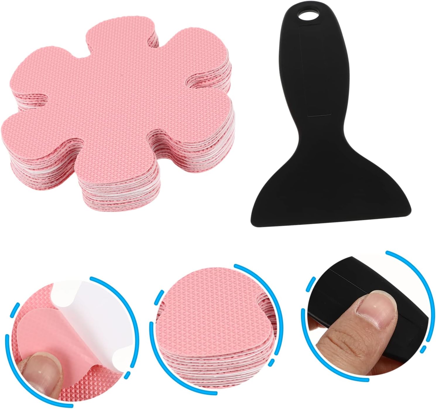 MAGICLULU Non Slip Bathtub Stickers with Scraper