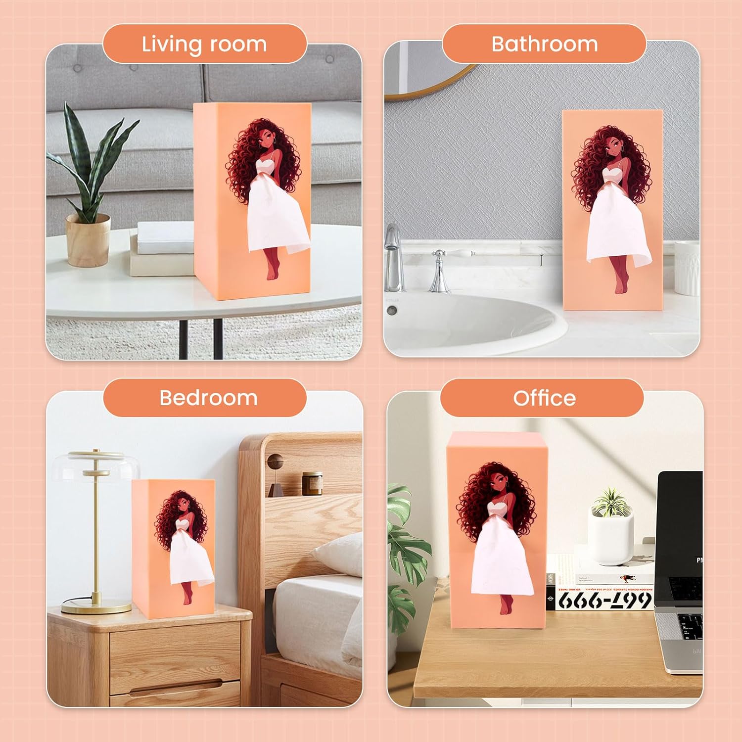 Yandlo Funny Lady Skirt Tissue Box Holder