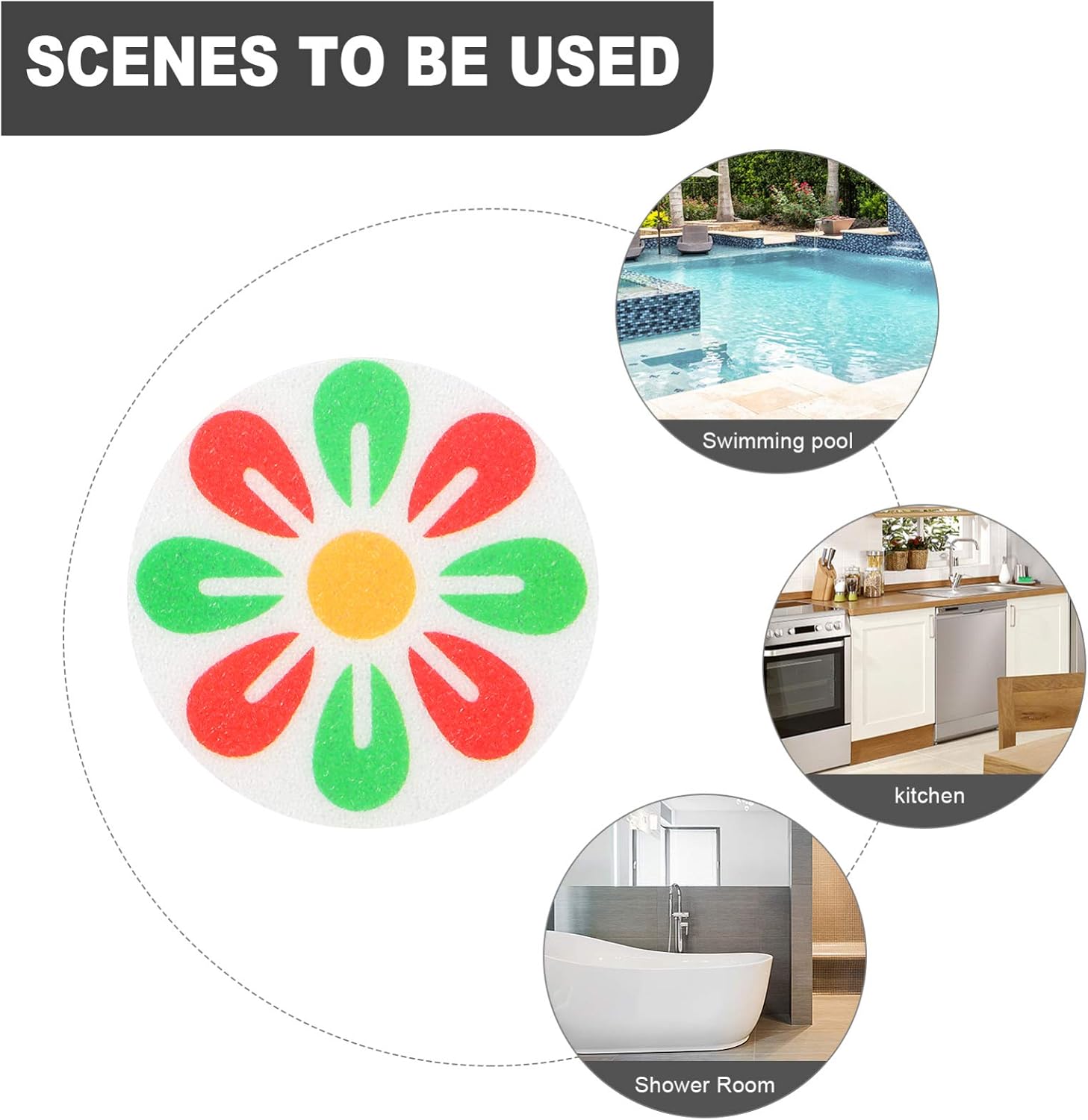Hemoton Non-Slip Bathtub Stickers for Safety