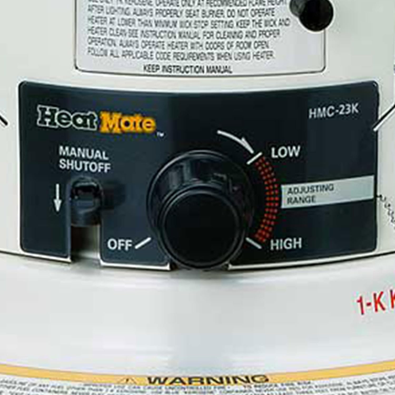 HeatMate HMC-23K 23500 BTU Kerosene Heater Cordless White