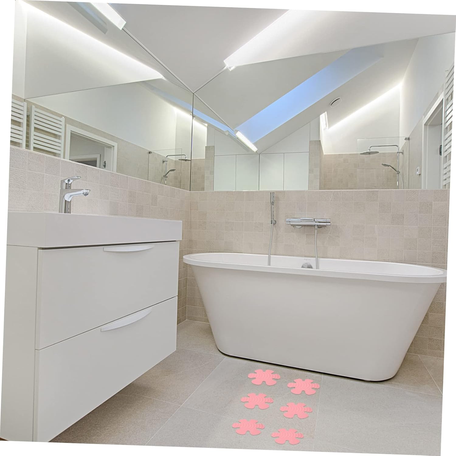 MAGICLULU Non Slip Bathtub Stickers with Scraper