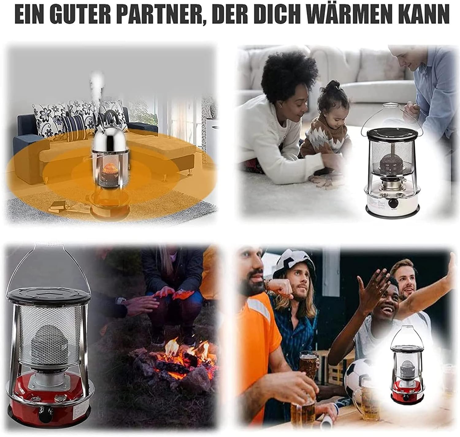 FXNFXLA Kerosene Heater 46L Portable Indoor Outdoor