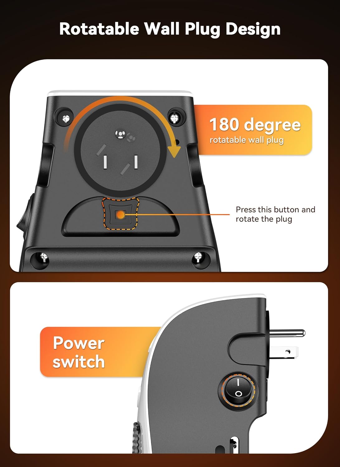 Minetom 450W Compact Electric Space Heater