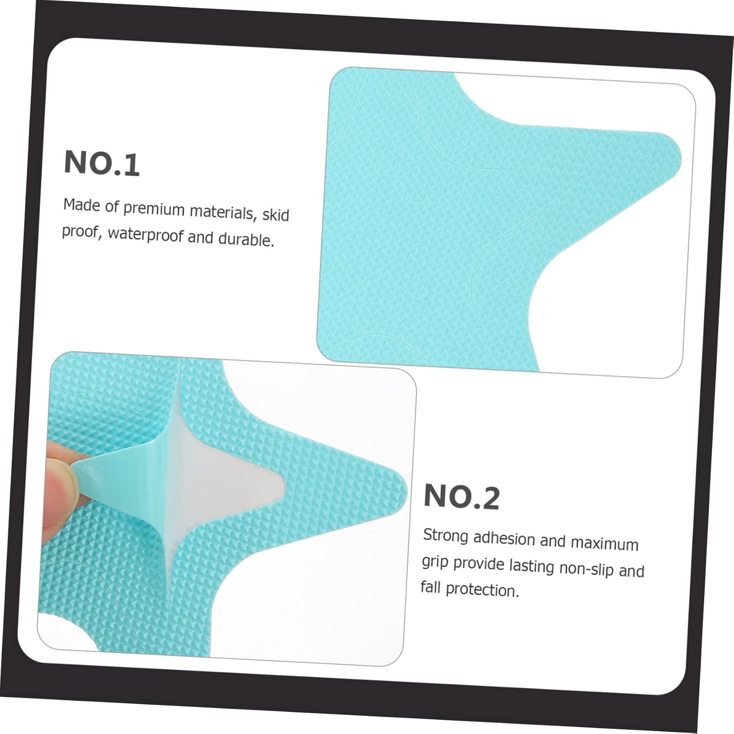 TINEASUR 20pcs Non-Slip Pentagram Bath Decals