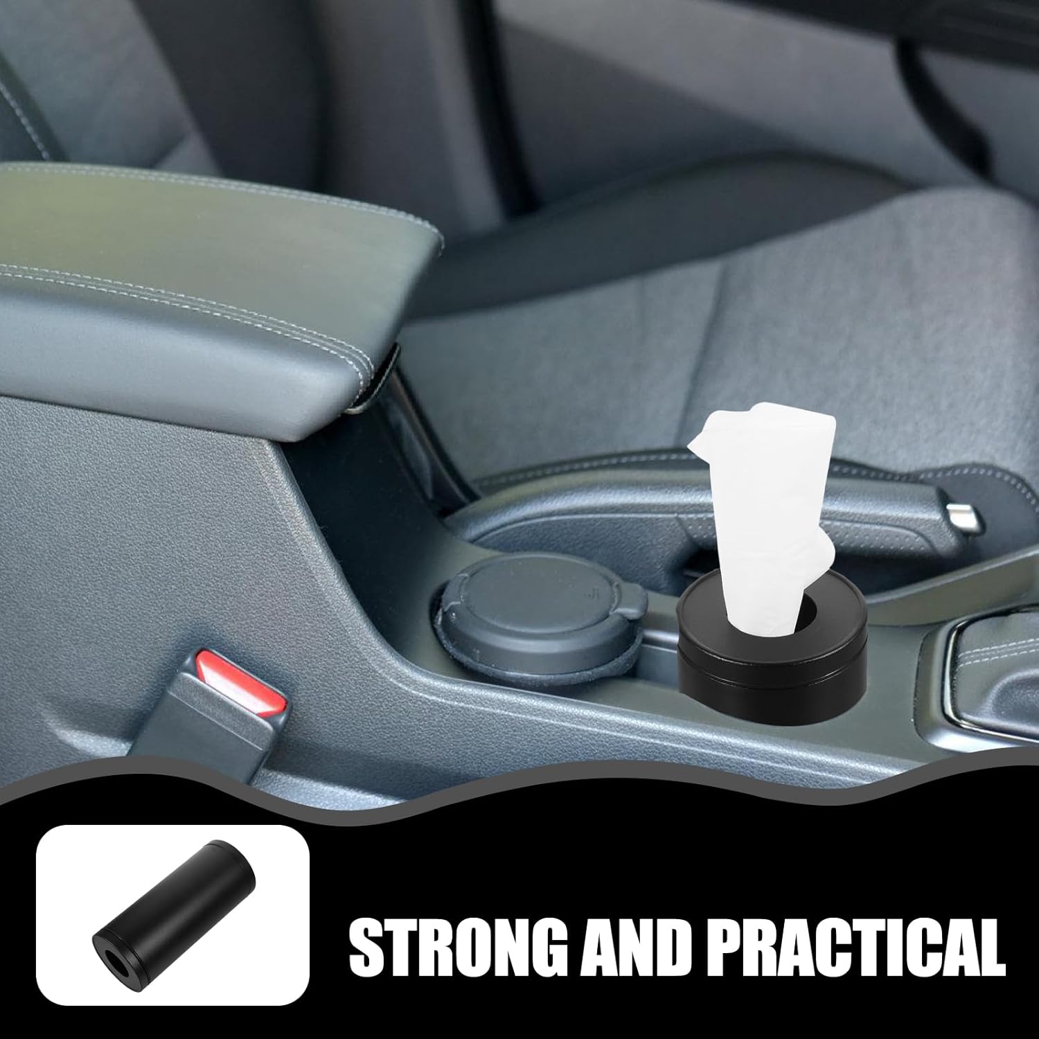 Luxshiny Car Tissue Holder for Auto Cup Holder