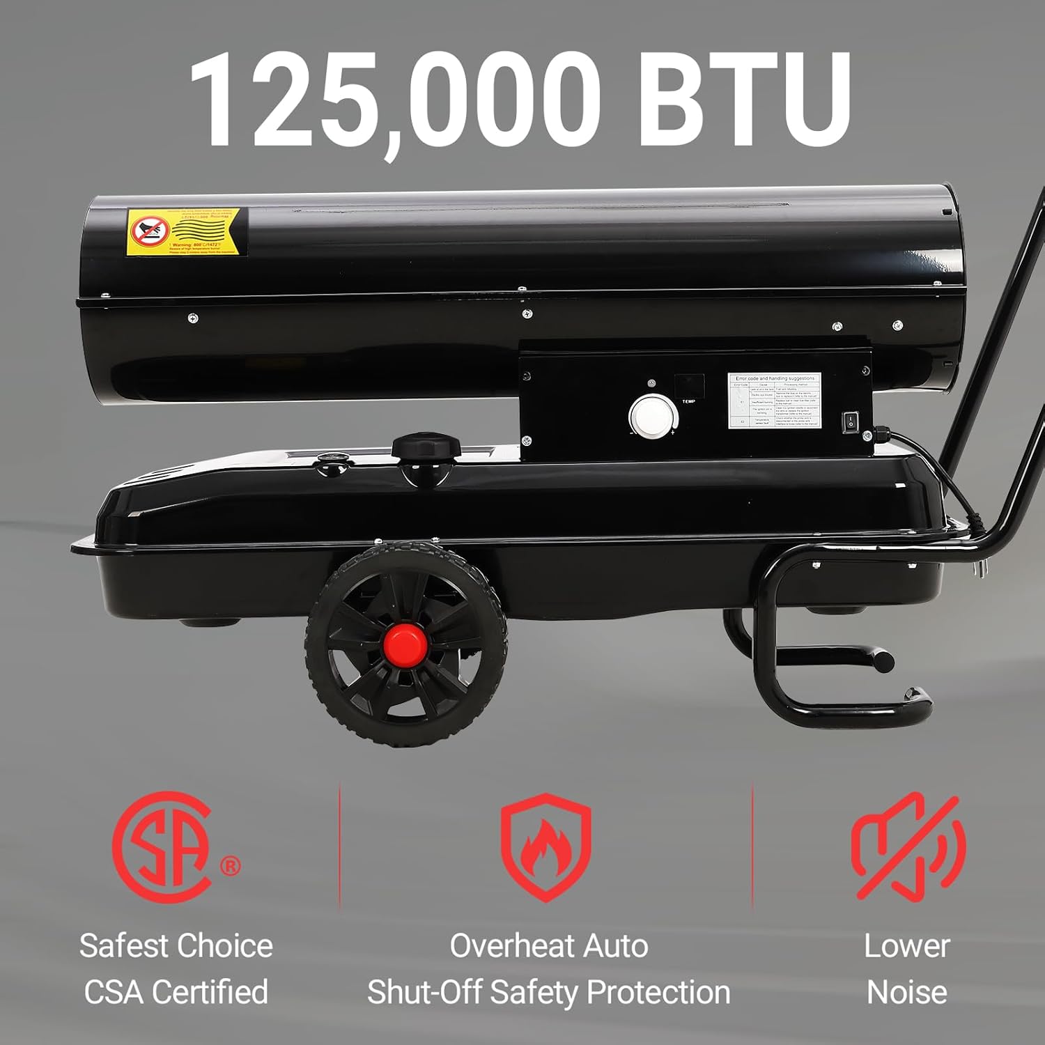Takywep 125000 Btu Kerosene Heater with Thermostat