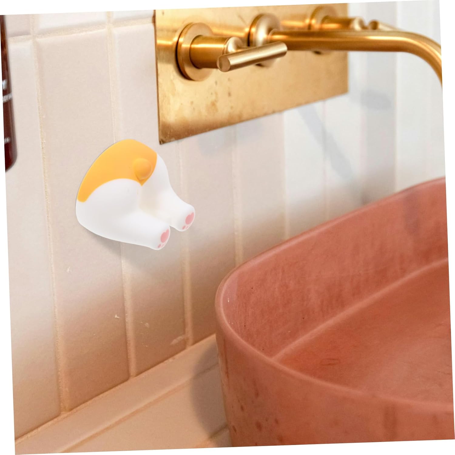GLEAVI Cute Corgi Toothbrush Holder Wall Mounted