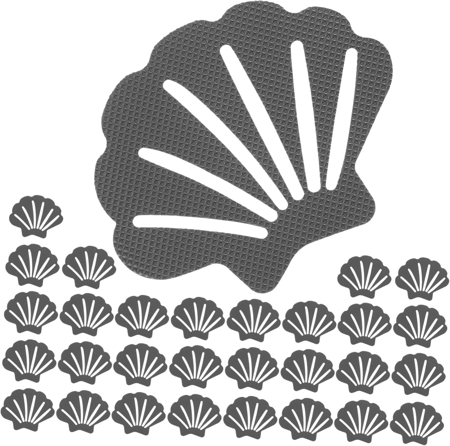 ULTECHNOVO Bathtub Nonslip Stickers 30pcs Shell-Shaped Design Anti-Slip Safety Decals
