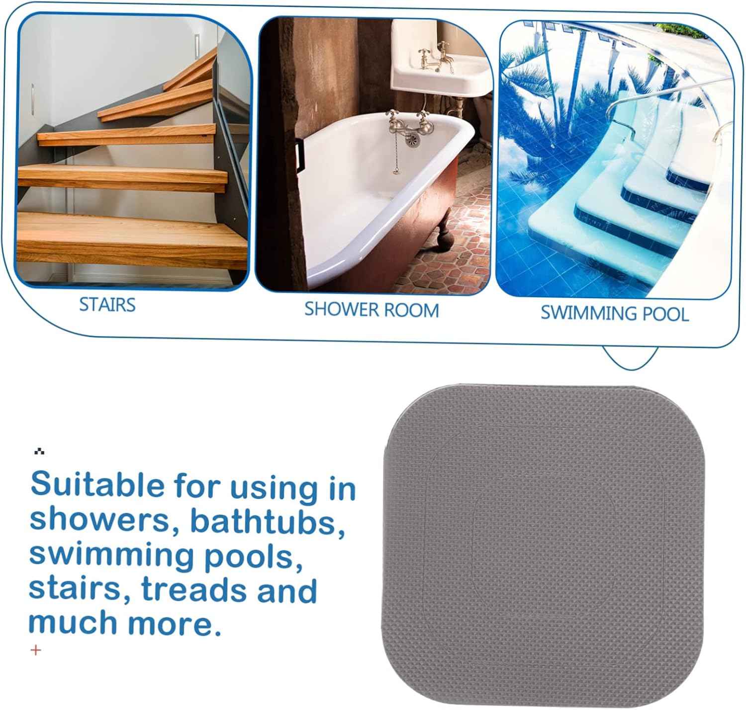 Happyyami 20Sheets Non Slip Bathtub Stickers for Safety