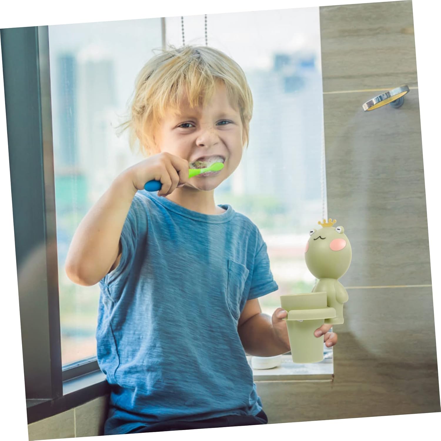 Cartoon Style Wall Mounted Toothbrush Holder