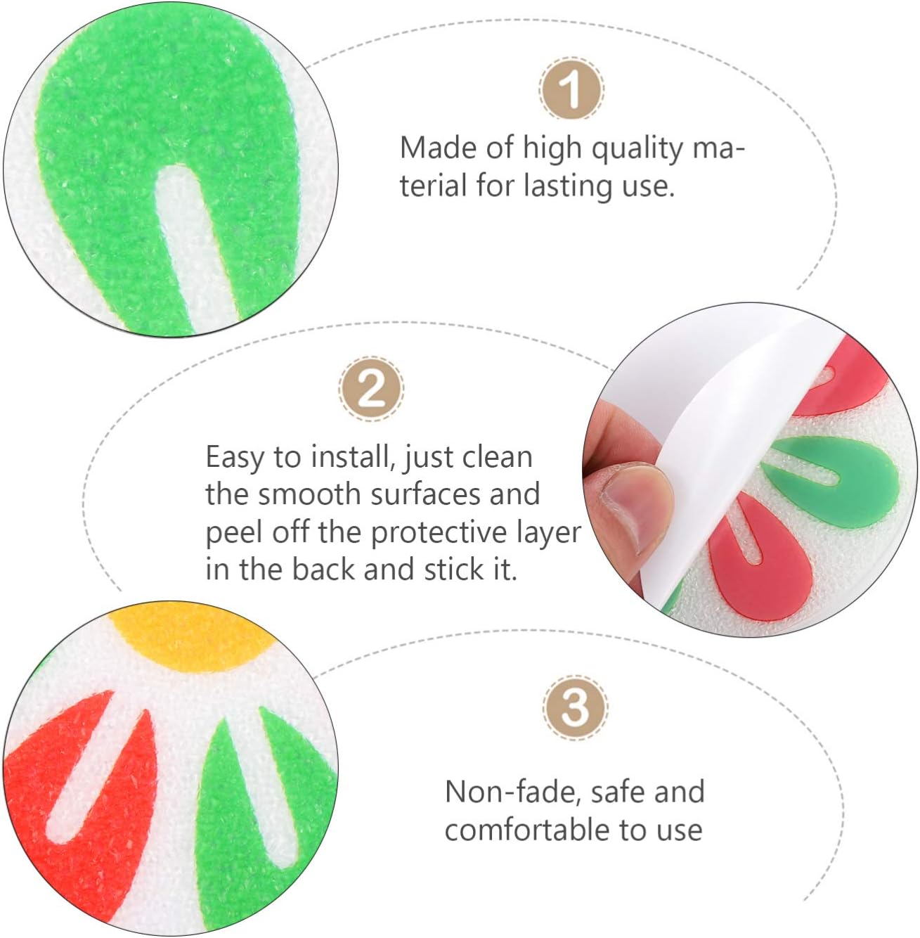 Hemoton Non-Slip Bathtub Stickers for Safety