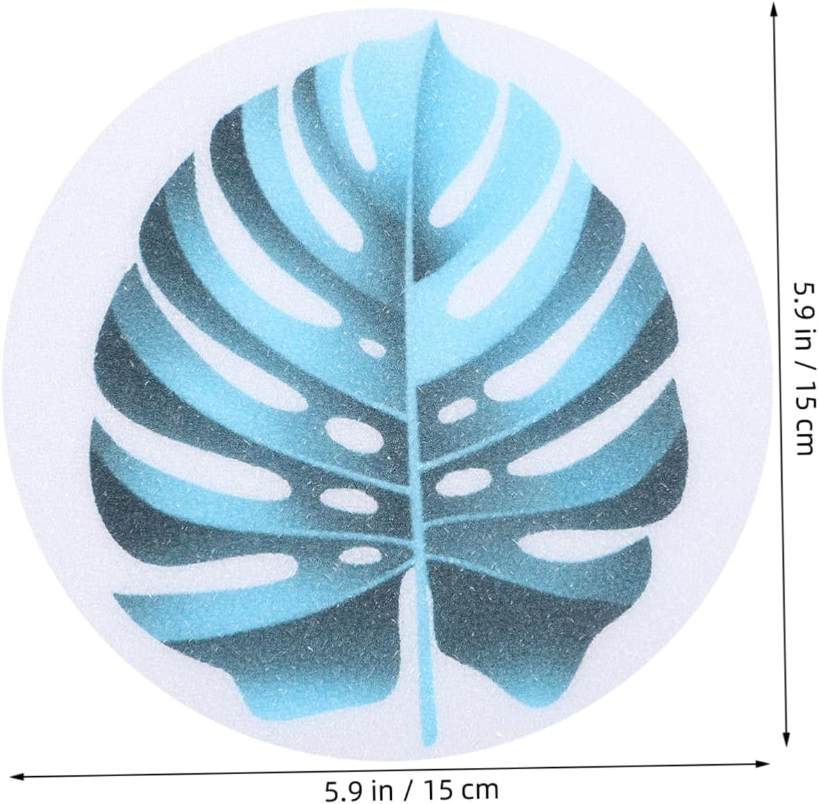 FOYTOKI 1Set Leaf Non-Slip Bathtub Stickers