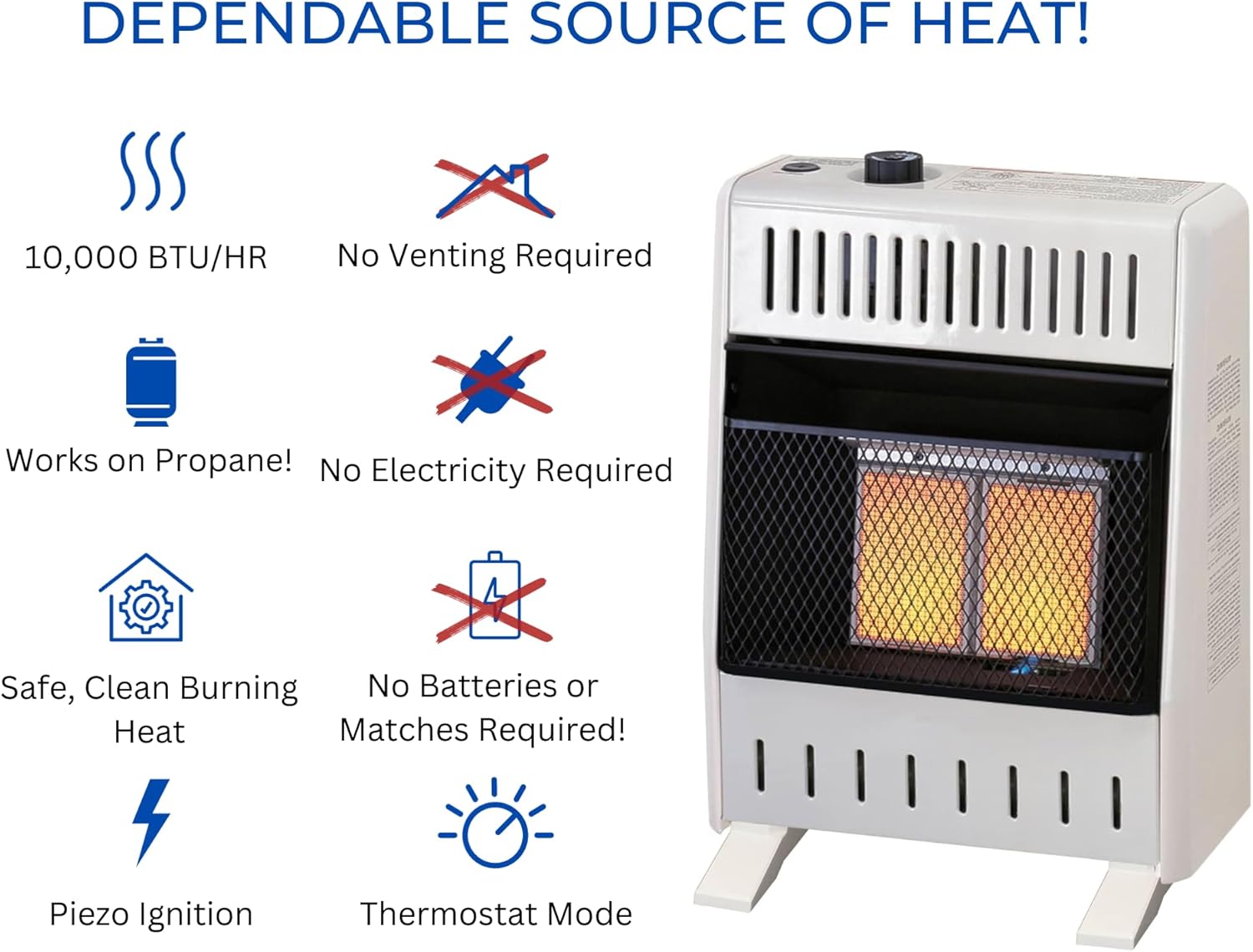 ProCom ML100TPA-B Ventless Propane Infrared Heater