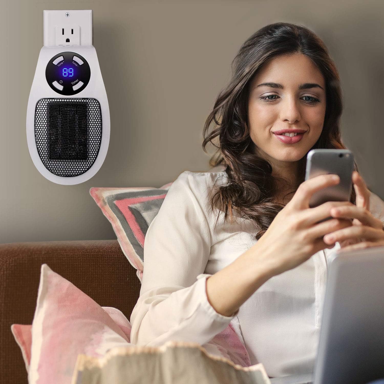Brightown Wall Space Heater 450W Remote Control