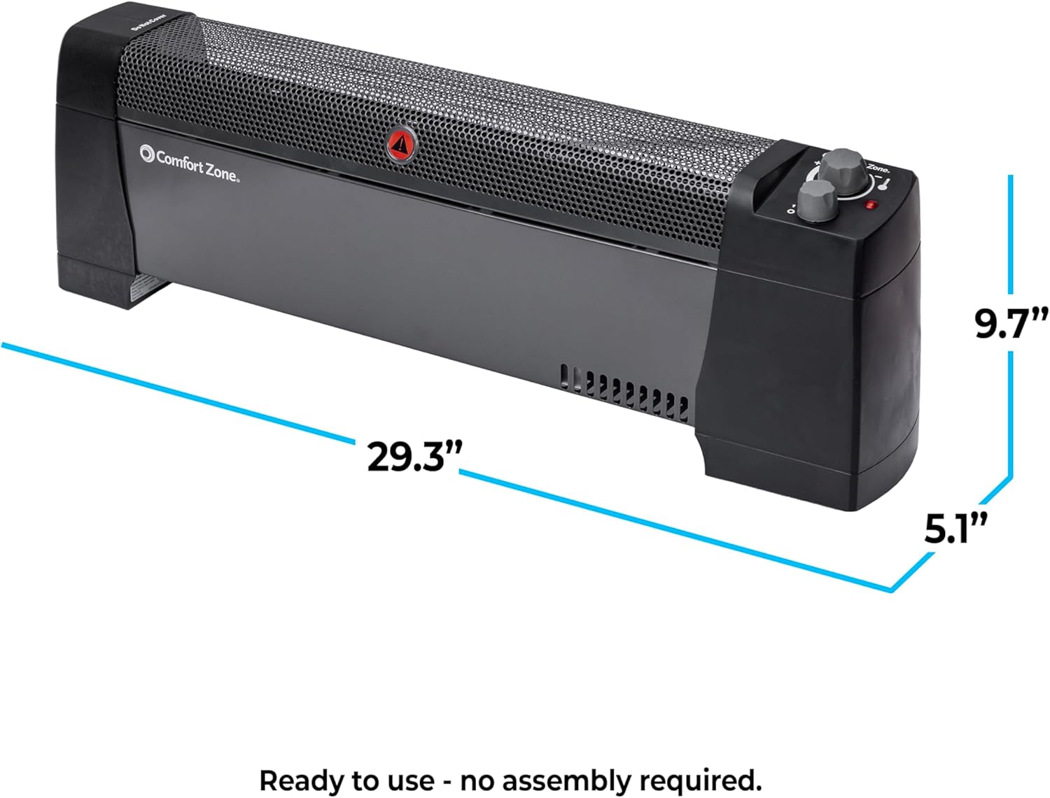 Comfort Zone 1500W Electric Baseboard Heater