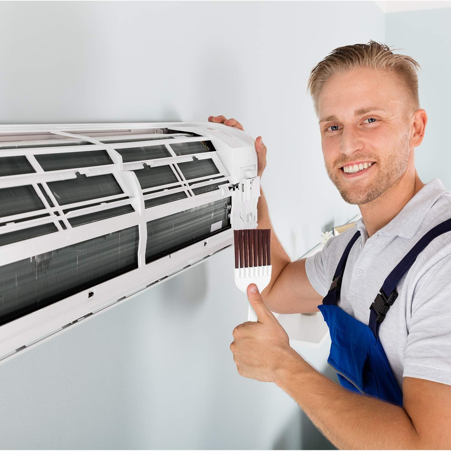 Boao 4-Pack Coil Brush for AC Refrigerator and HVAC Cleaning