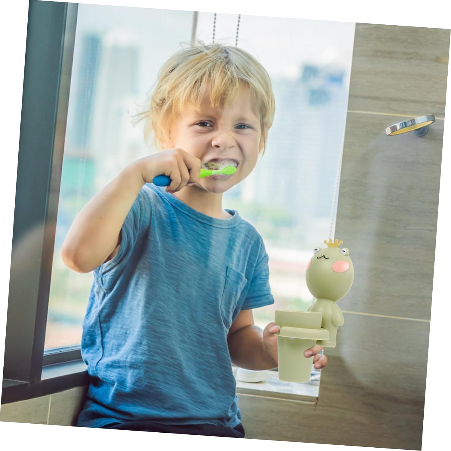 PRETYZOOM Cartoon Toothbrush Holder for Bathroom
