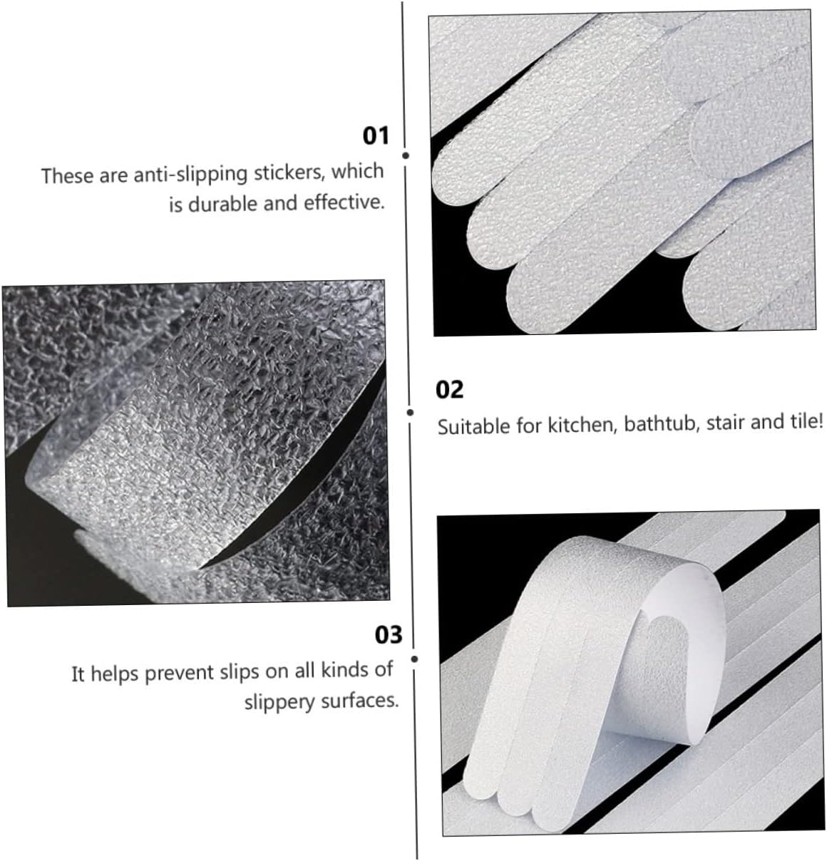 42pcs Non-Slip Floor Sticker for Bathroom Safety