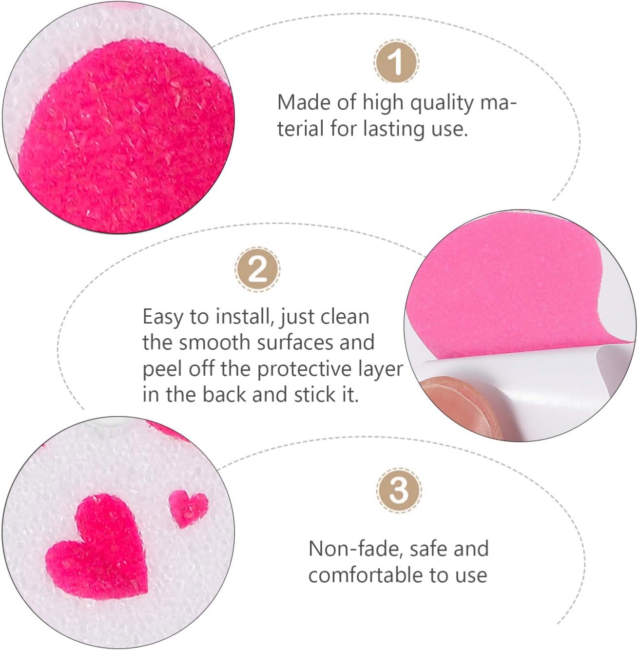Hemoton 10pcs Non-Slip Bath Stickers for Safety