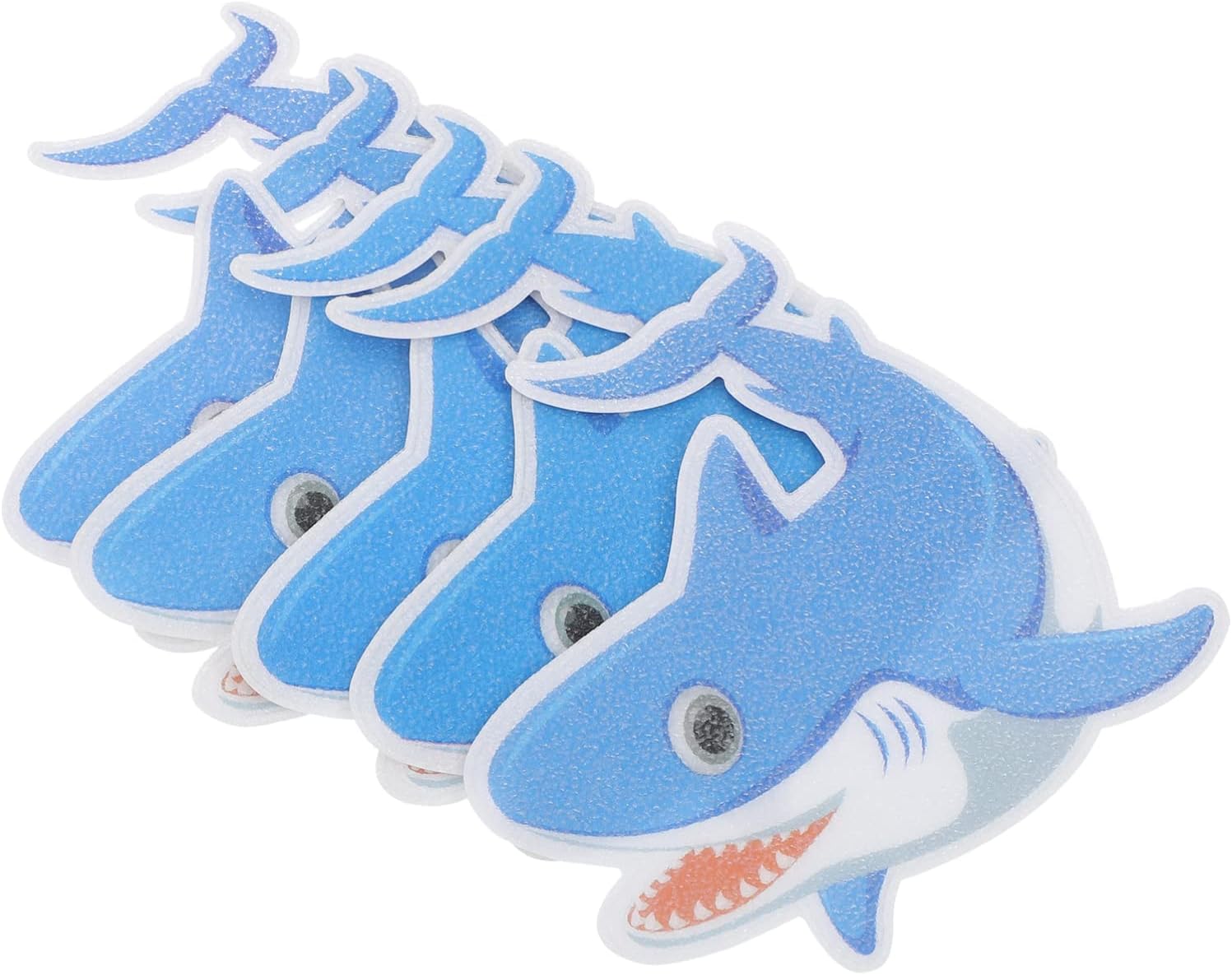 Cabilock Non-Slip Shark Bathtub Stickers 5 Pieces