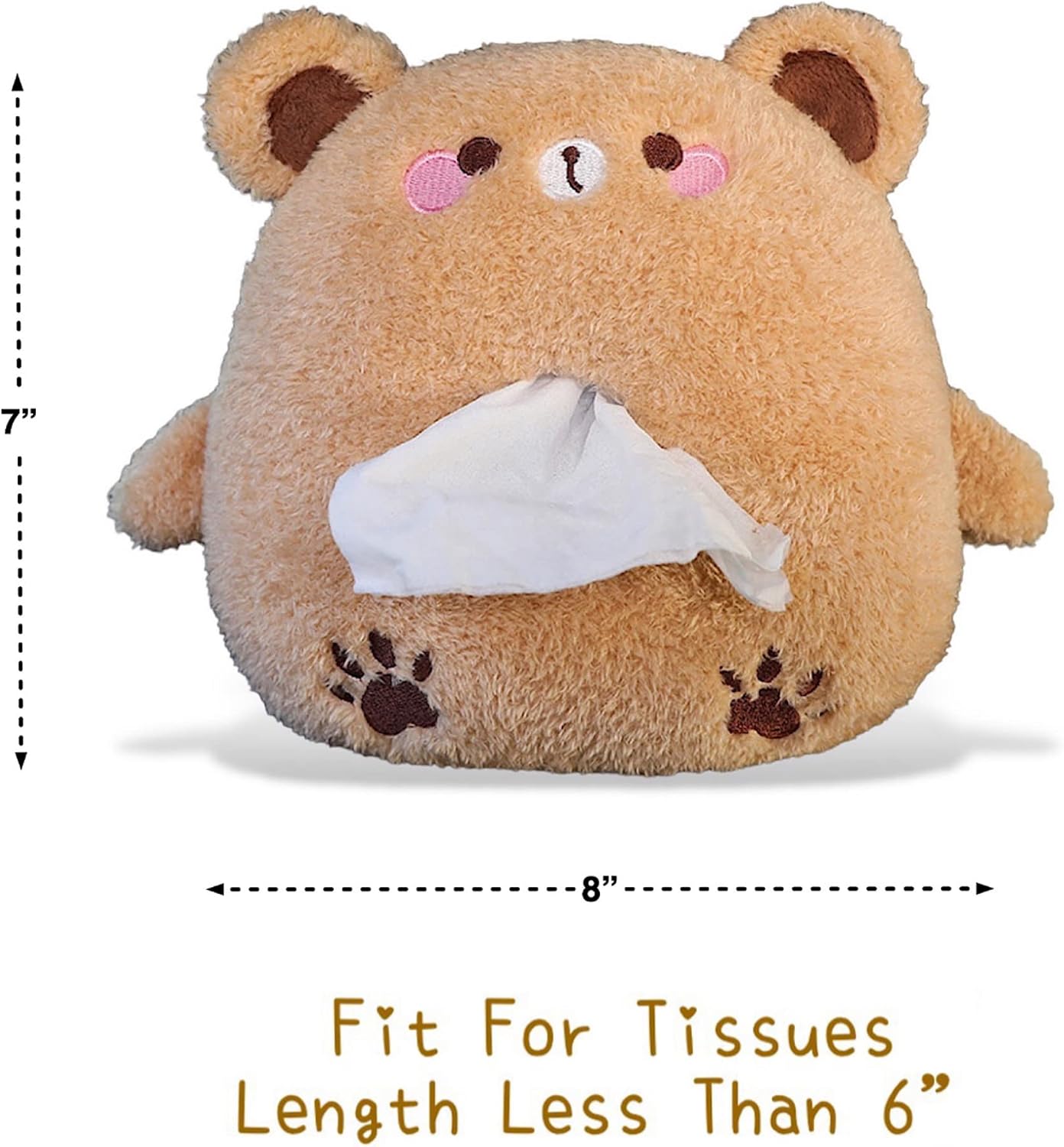 CaserBay Soft Plush Tissue Holder for Car and Home