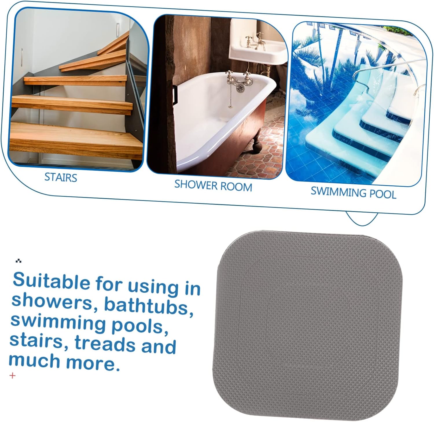 TINEASUR Non-Slip Bath Stickers for Tub and Shower