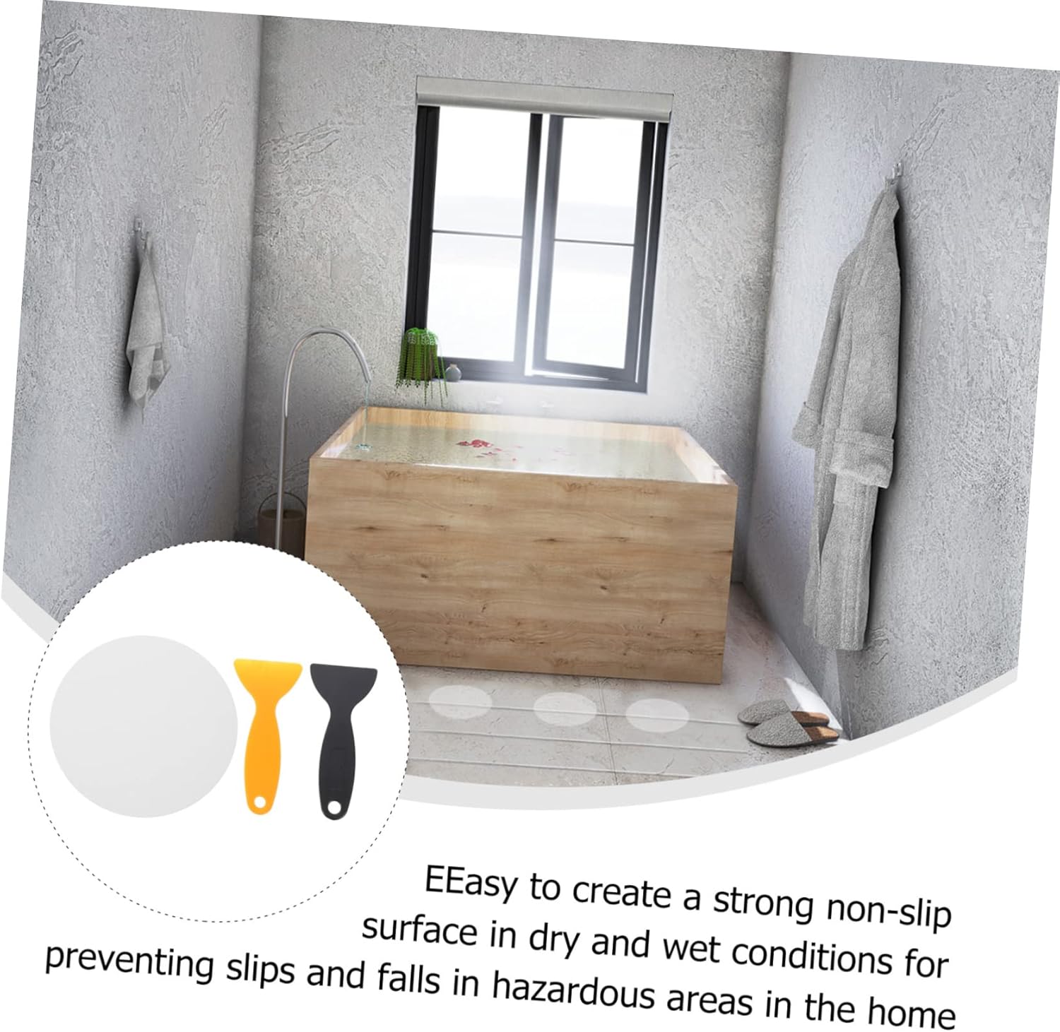 Alipis Non Slip Bathroom Floor Stickers Set