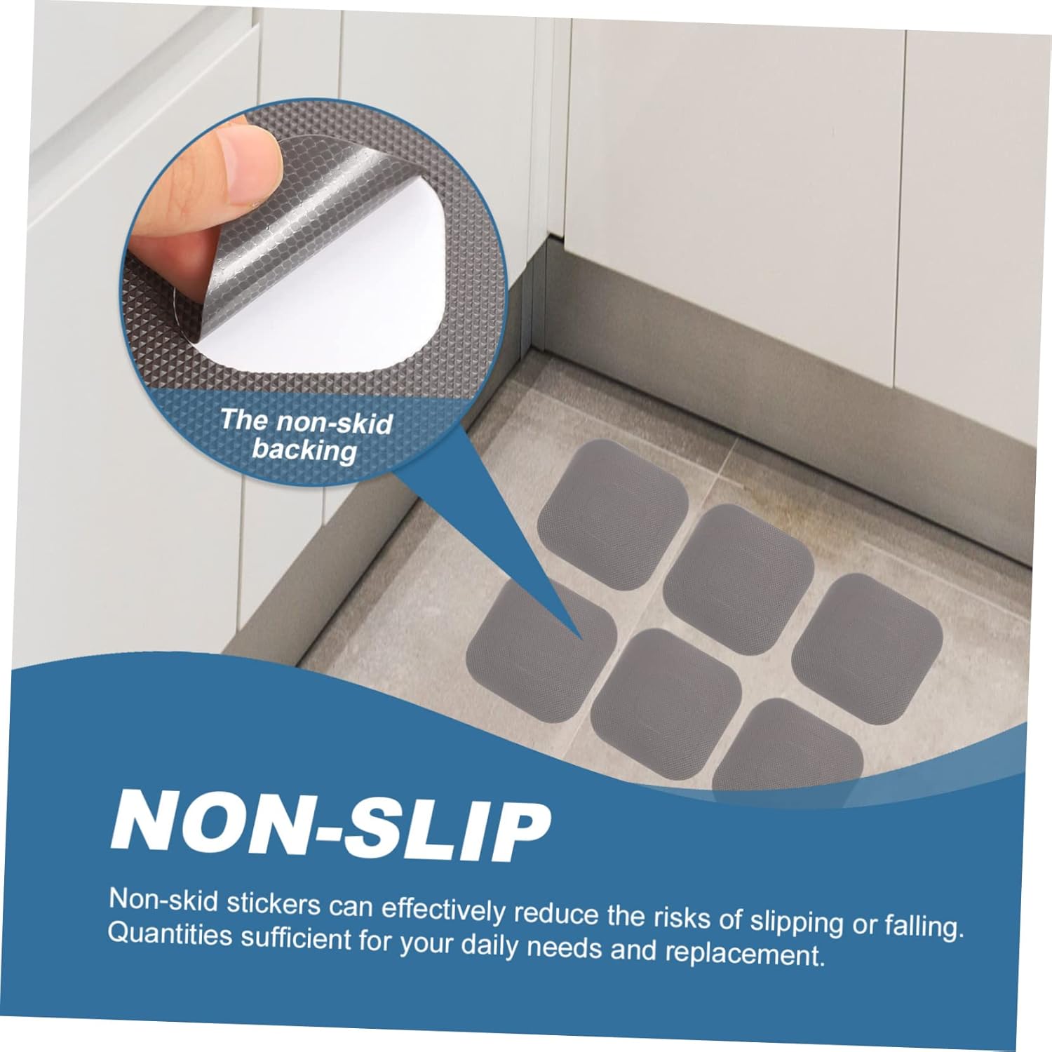 20 Sheets Non Slip Bathroom Stickers for Safety