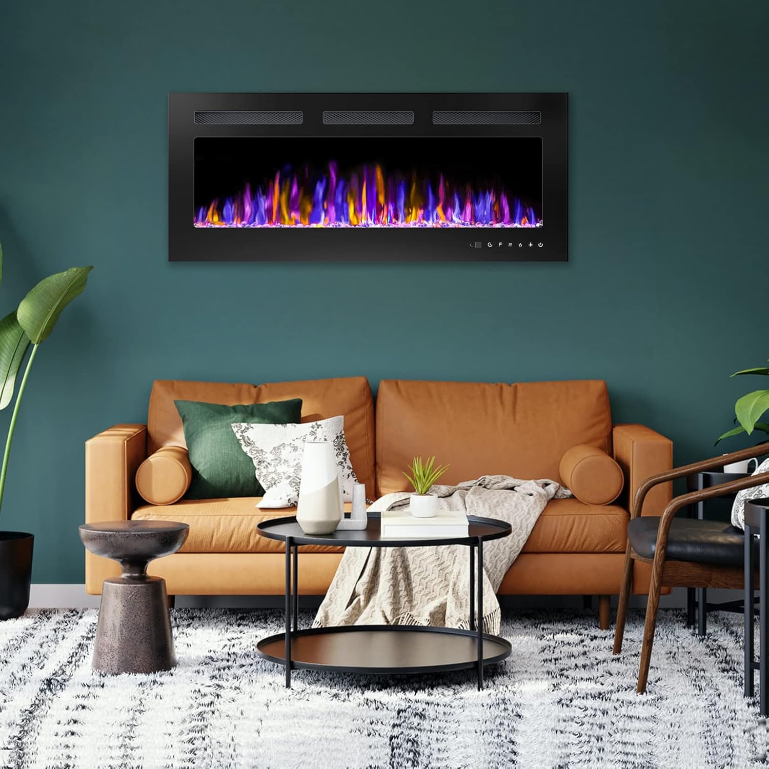 BETELNUT 40 Electric Fireplace with Remote Control