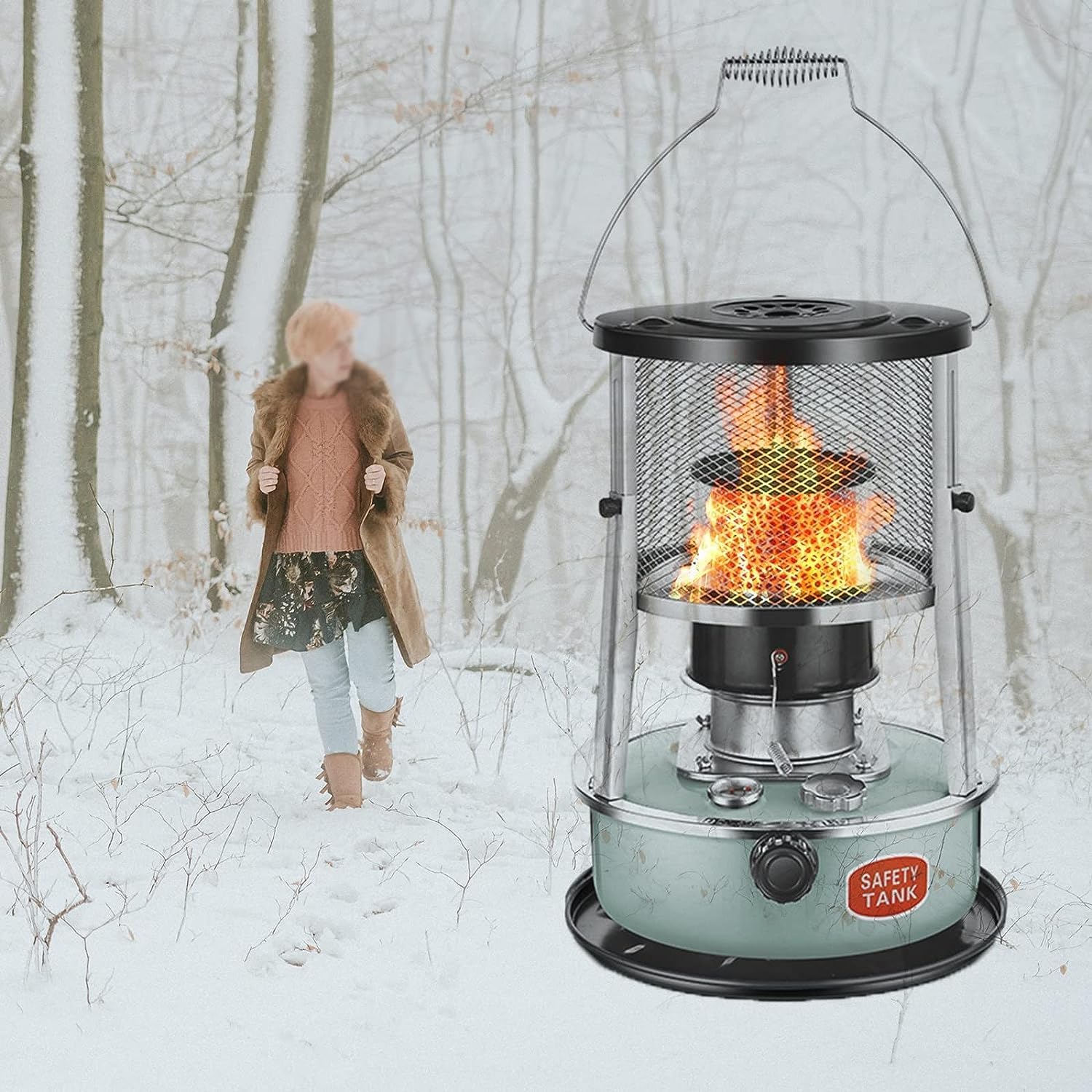 Universal Kerosene Heater with 45L Fuel Tank and Adjustable Power