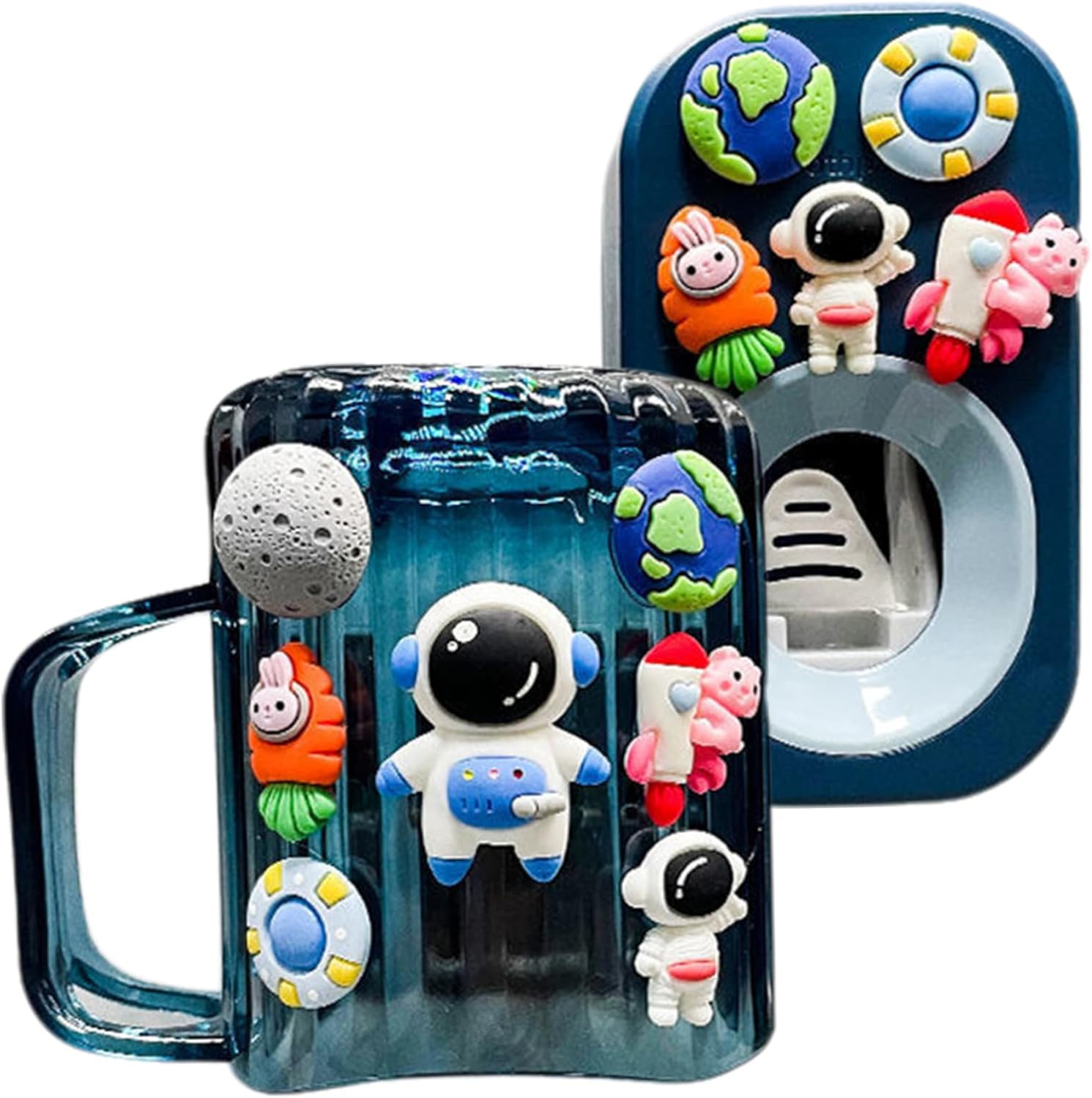 Cosmonaut Wall Toothbrush Holder for Kids