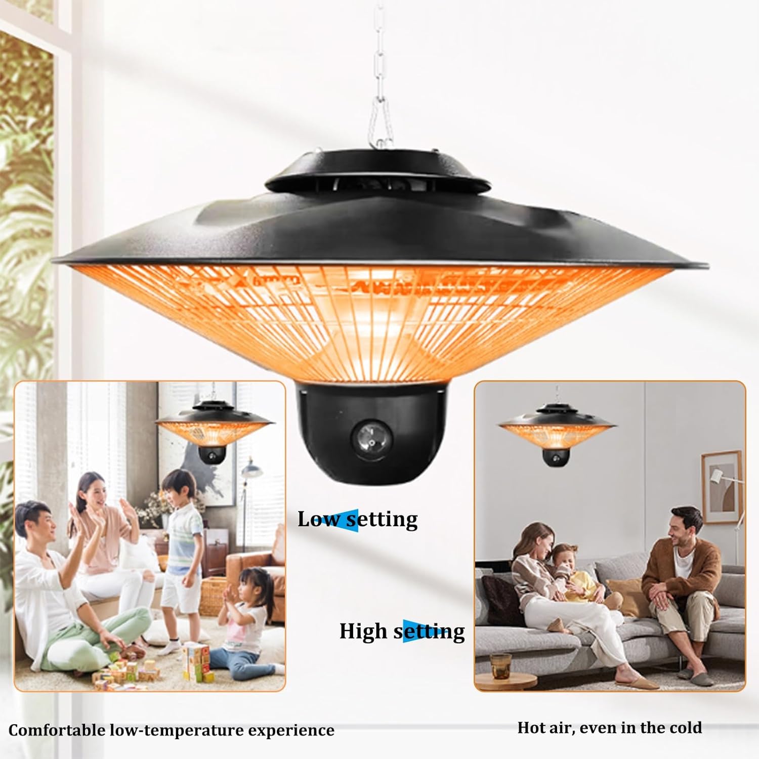 Jidanmian Electric Outdoor Heater with Remote Control
