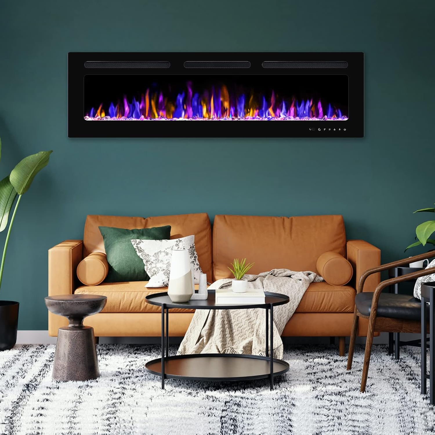 BETELNUT 60 Electric Fireplace with Remote Control