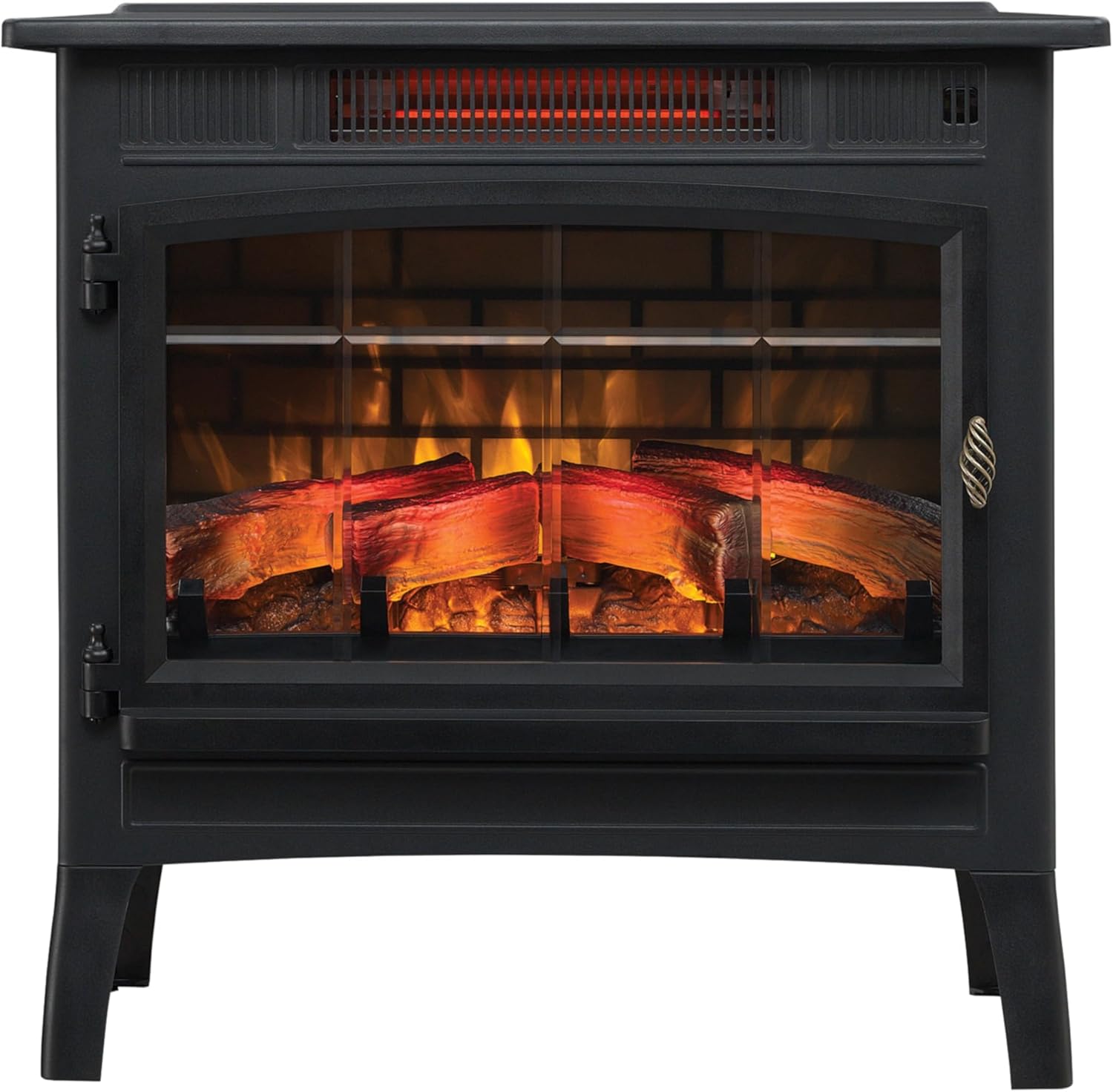 Duraflame Electric Fireplace Stove Heater with 3D Flame Effect Black 1