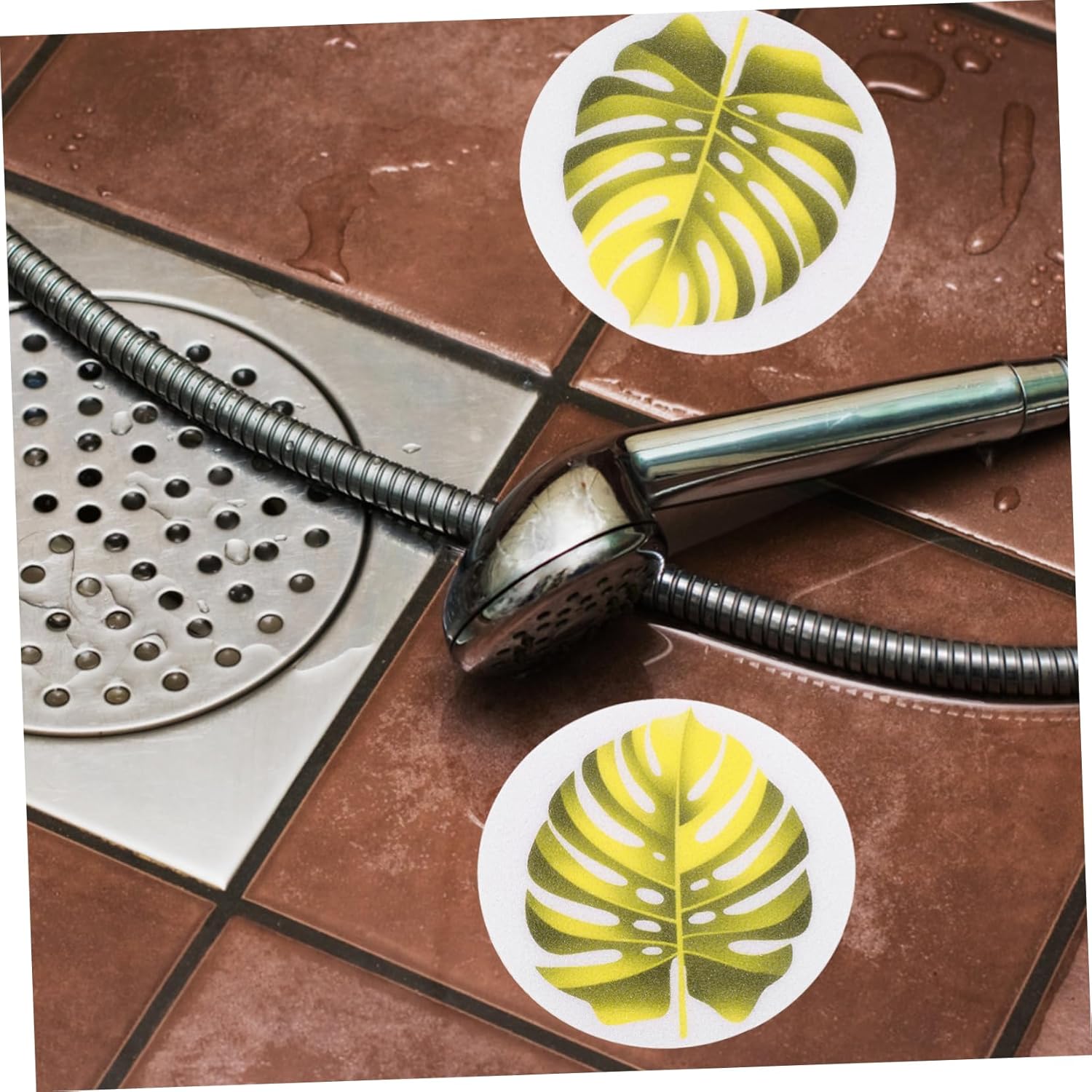 PAMINGONO Leaf Shape Bathtub Stickers Anti-Slip Safety Decor