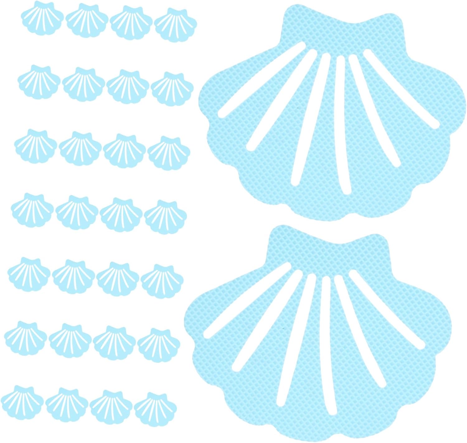 30Pcs Shell Shape Non Slip Bathtub Stickers