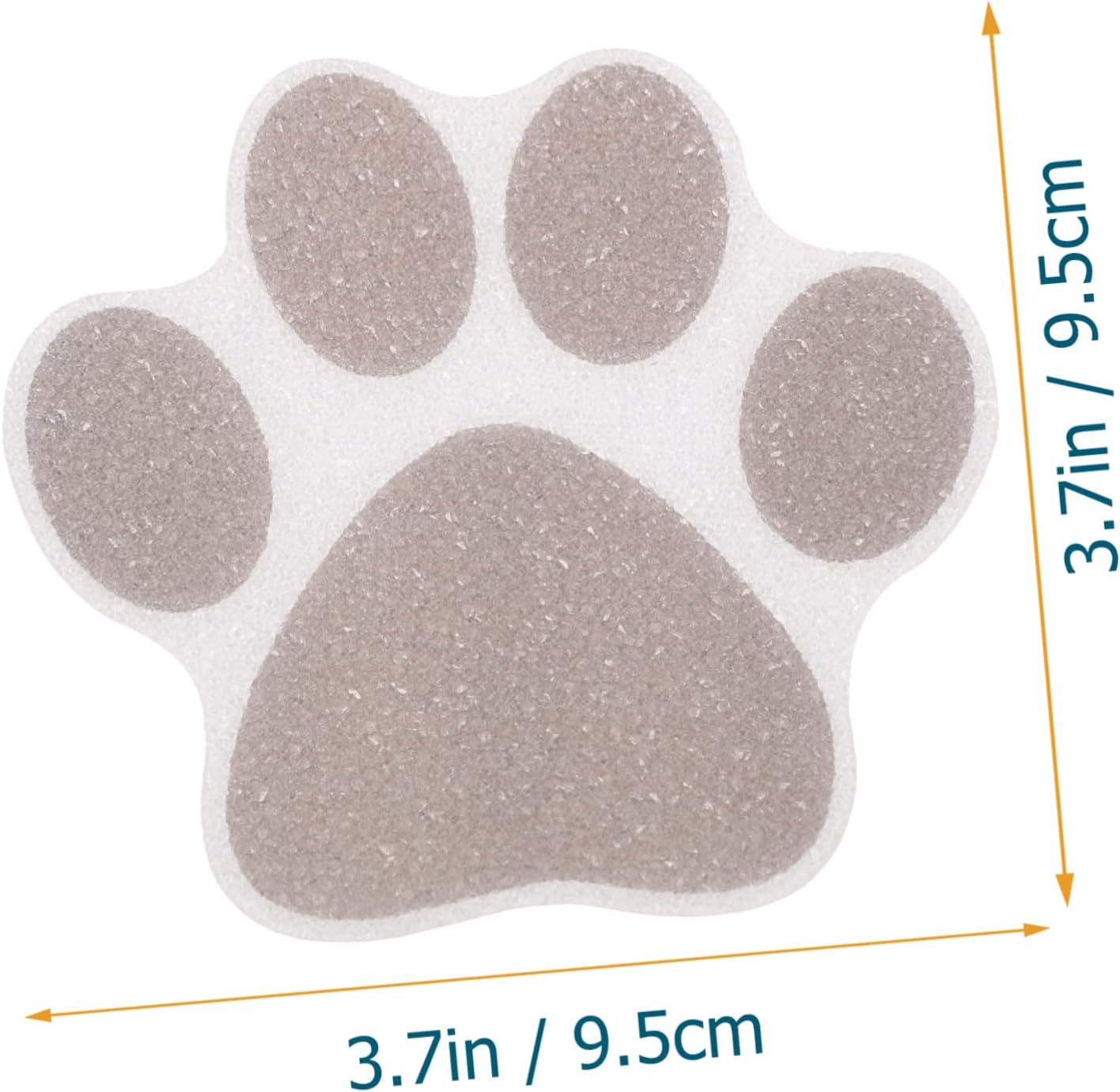 10Pcs Non Slip Paw Print Bath Stickers