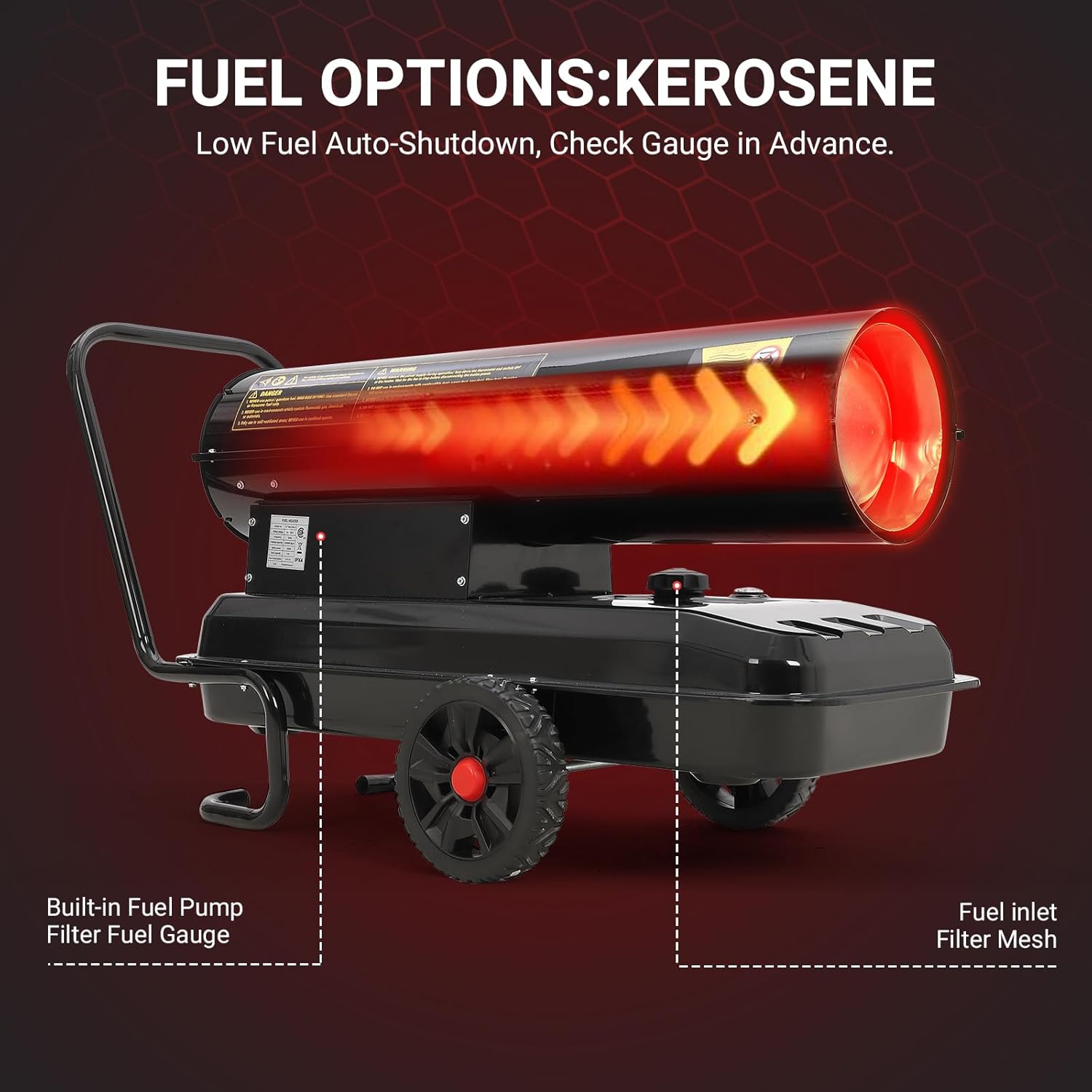 Takywep 125000 Btu Kerosene Heater with Thermostat