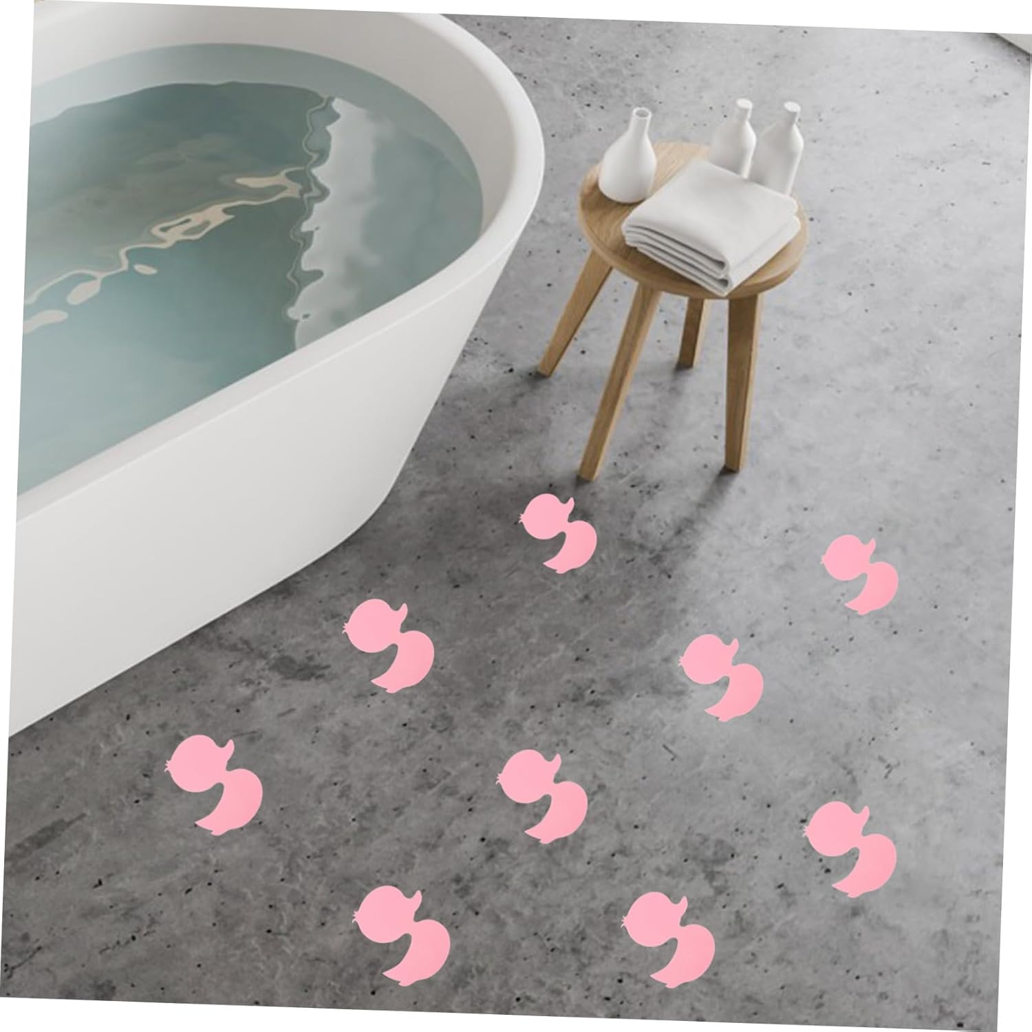 12pcs Non-Slip Bathtub Ducks Decals for Kids