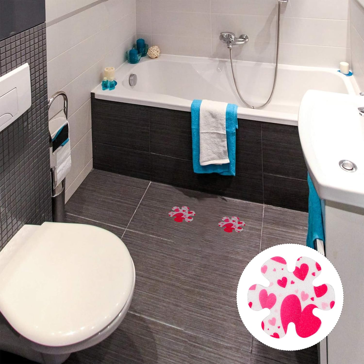 Cabilock 10pcs Non-Slip Safety Stickers for Bathrooms and Pools