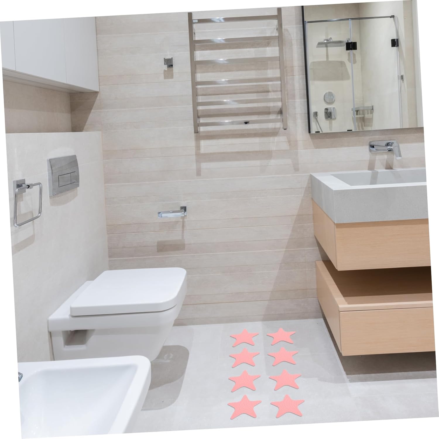 Garneck Star Shaped Non-Skid Bath Stickers