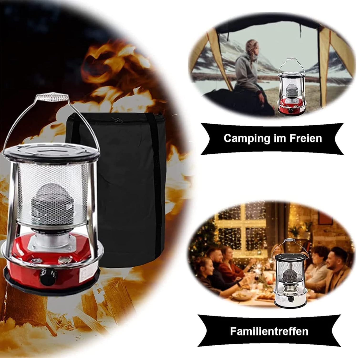 FXNFXLA Kerosene Heater 46L Portable Indoor Outdoor