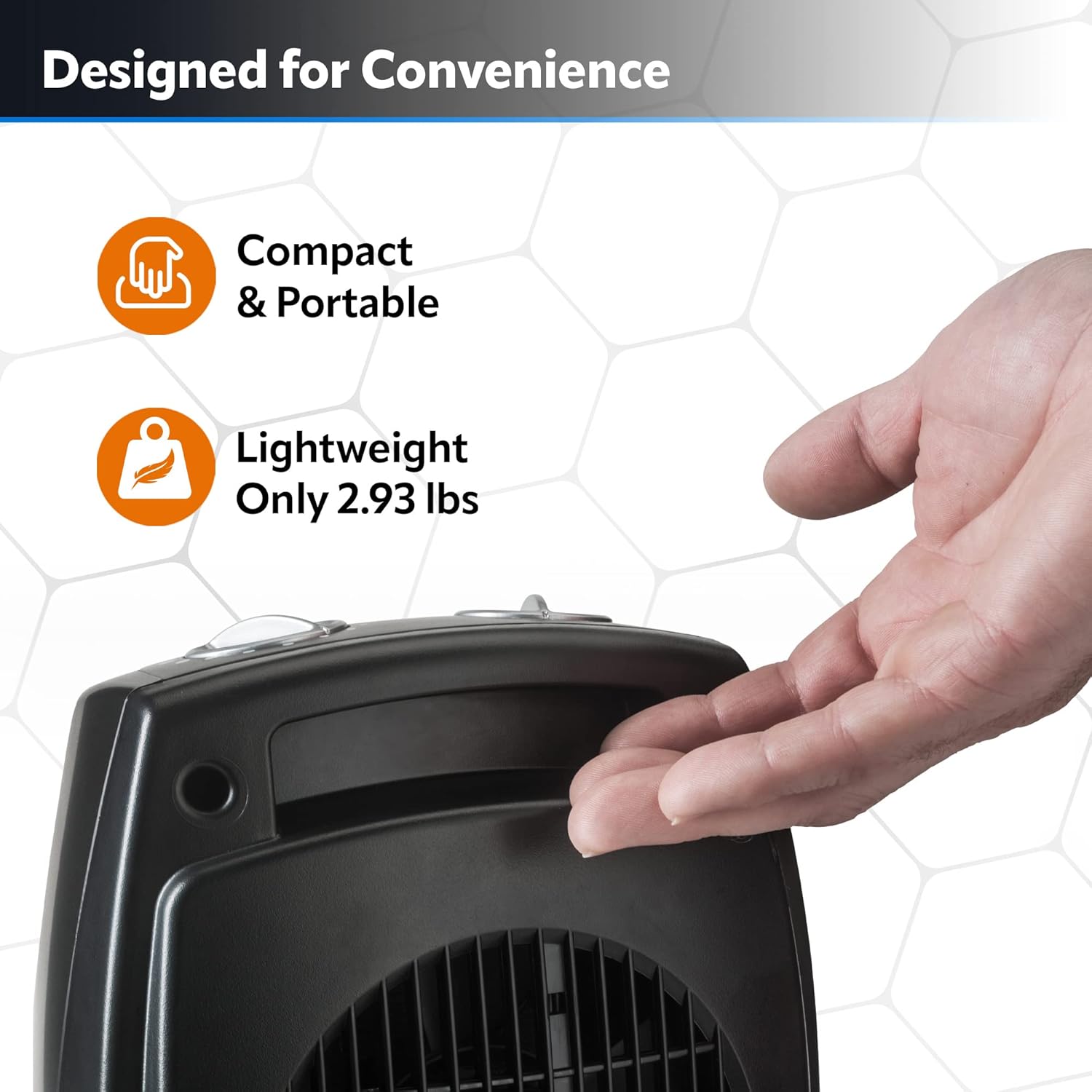 Lasko Ceramic Adjustable Thermostat Heater 9 Inches High Black
