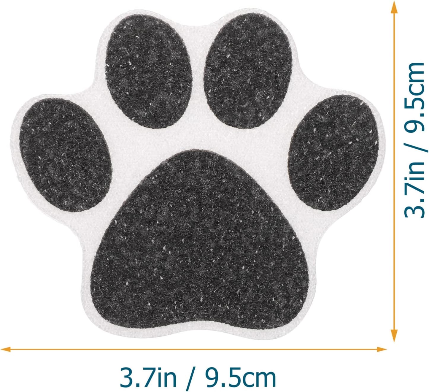 Kisangel Anti-Slip Bath Stickers 10pcs Dog Paw Design Decals