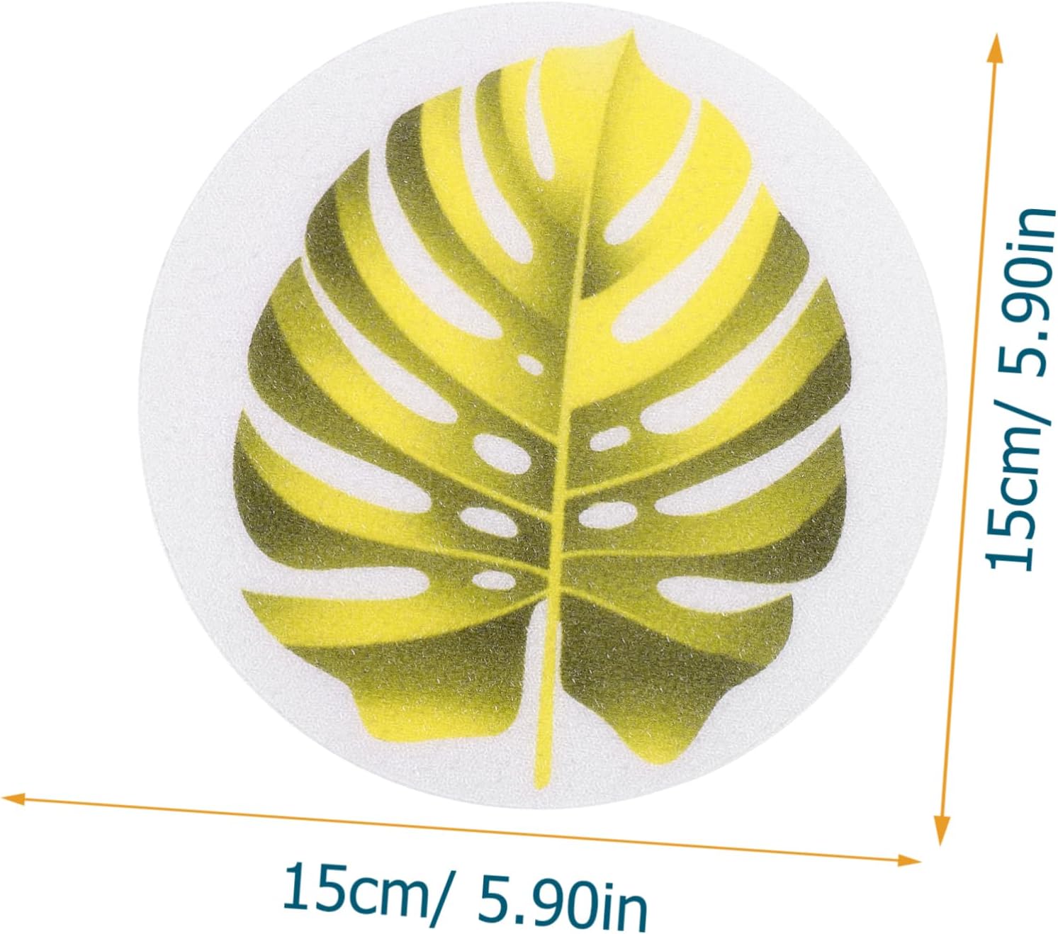 PAMINGONO Leaf Shape Bathtub Stickers Anti-Slip Safety Decor