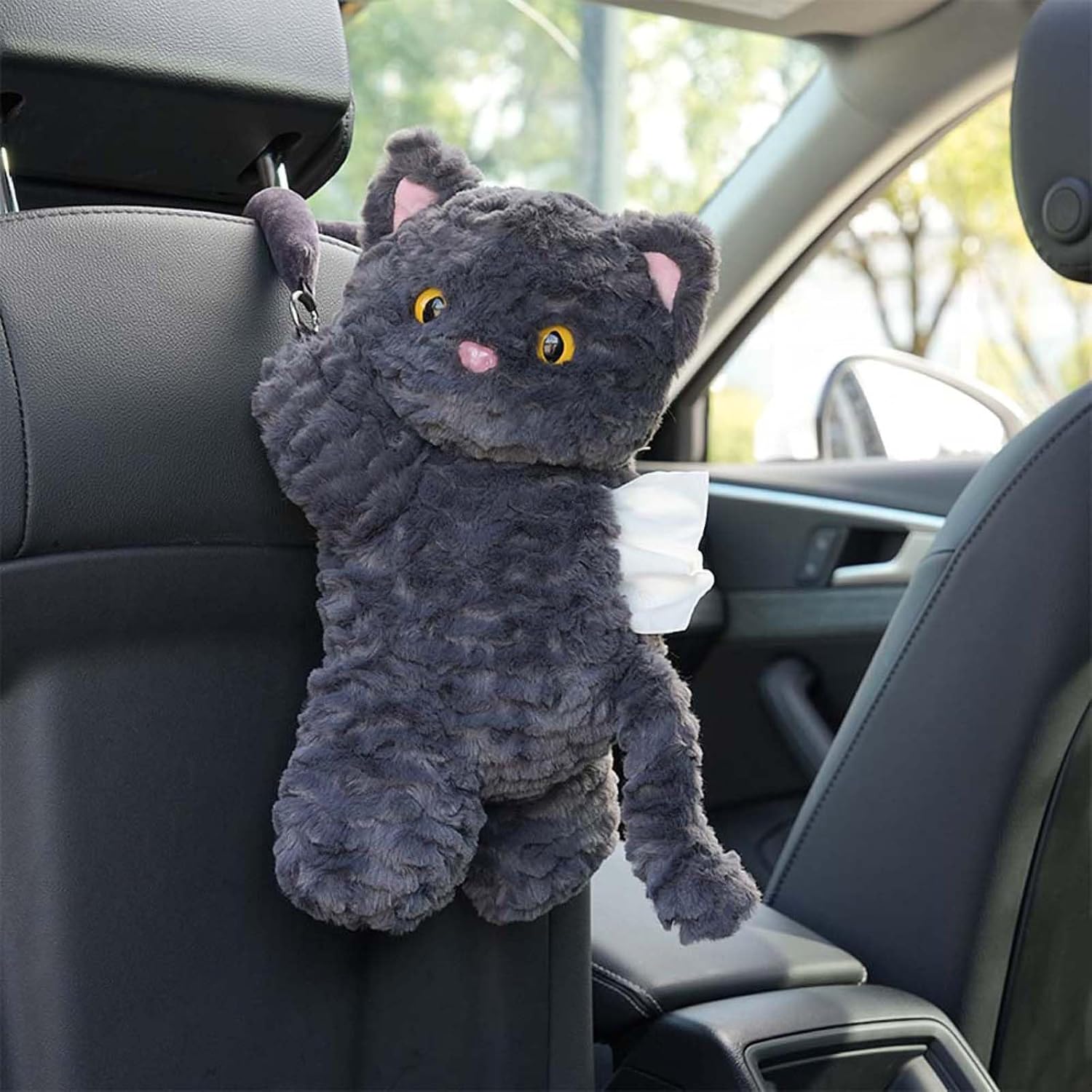 Seemehappy Plush Tissue Box Cover for Car and Home